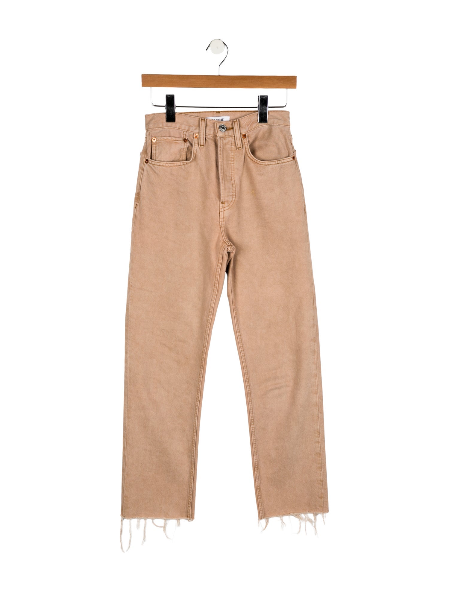 RE/DONE High-Rise Straight Leg Jeans