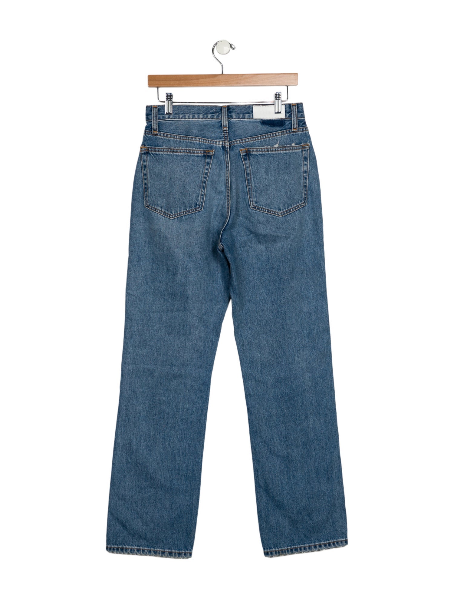 RE/DONE Mid-Rise Straight Leg Jeans