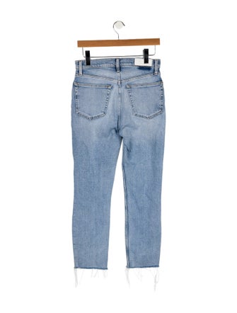 RE/DONE High-Rise Straight Leg Jeans
