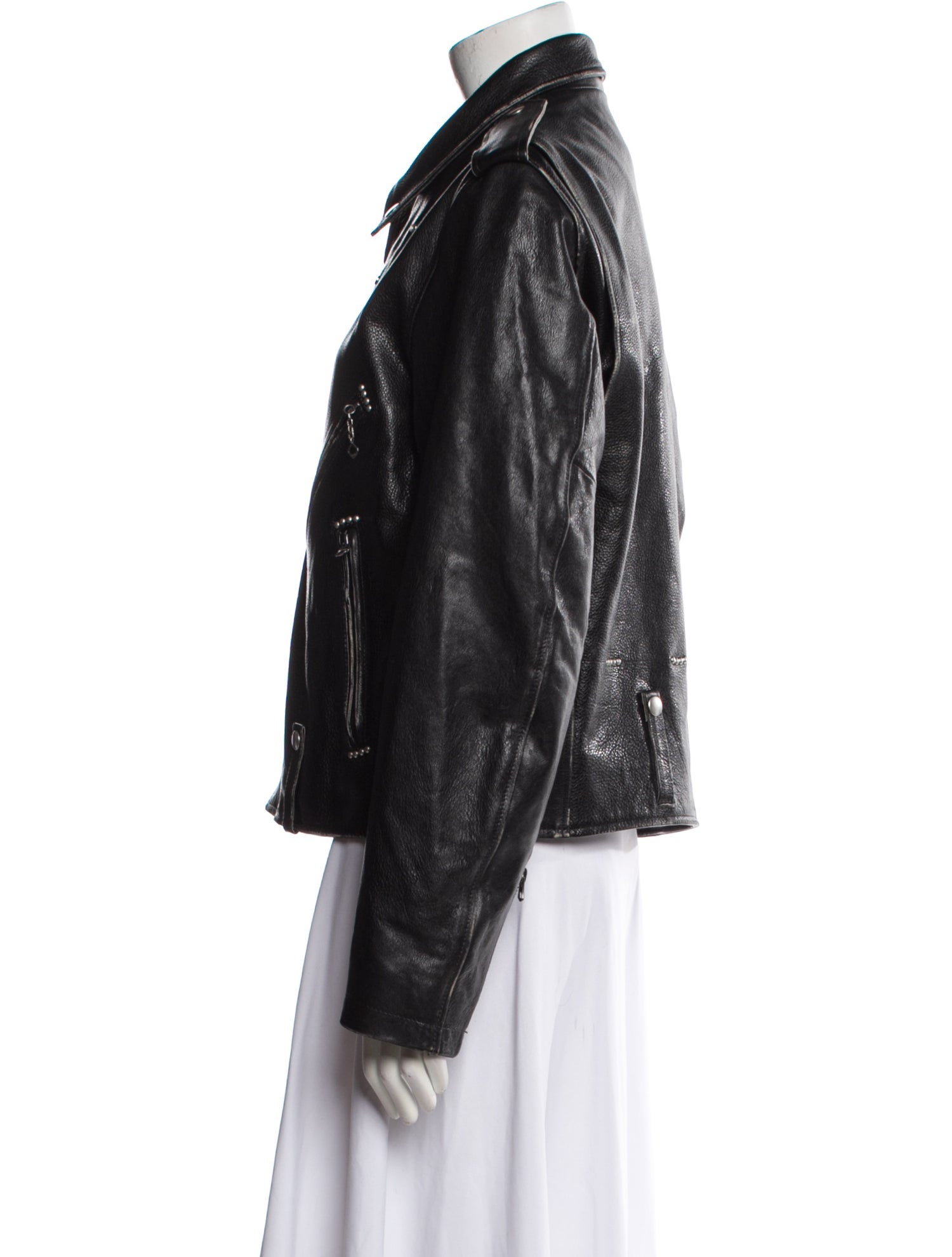 RE/DONE Leather Biker Jacket