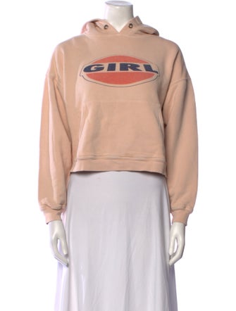 RE/DONE Graphic Print Mock Neck Sweatshirt