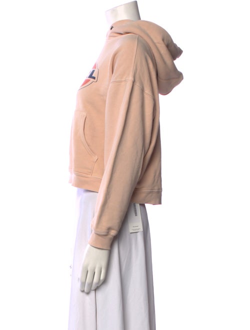 RE/DONE Graphic Print Mock Neck Sweatshirt