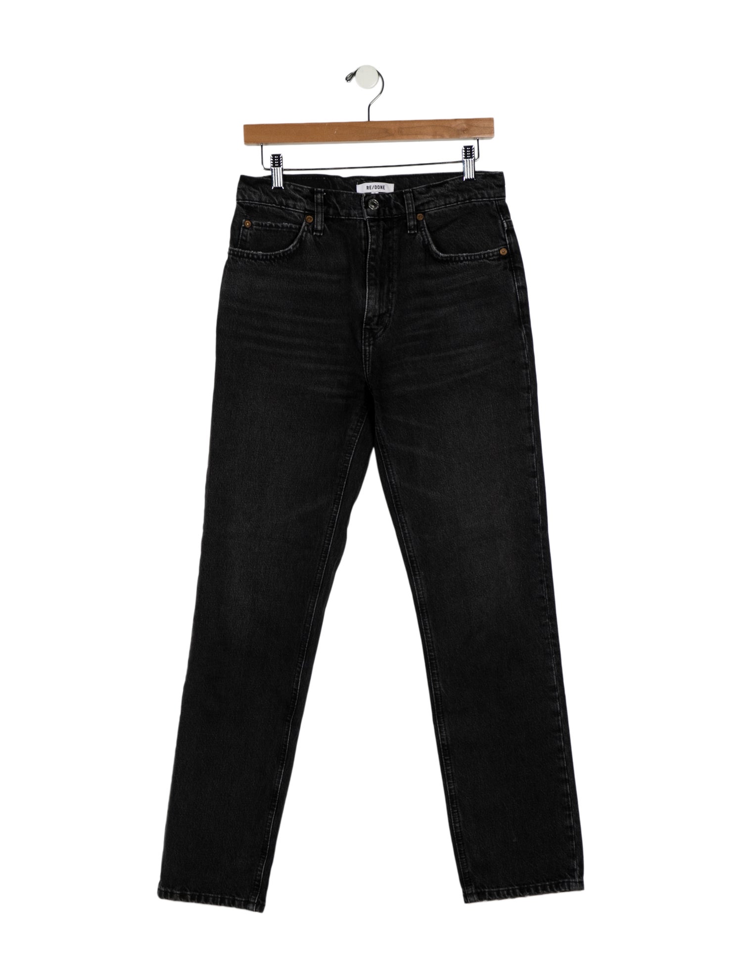RE/DONE High-Rise Straight Leg Jeans