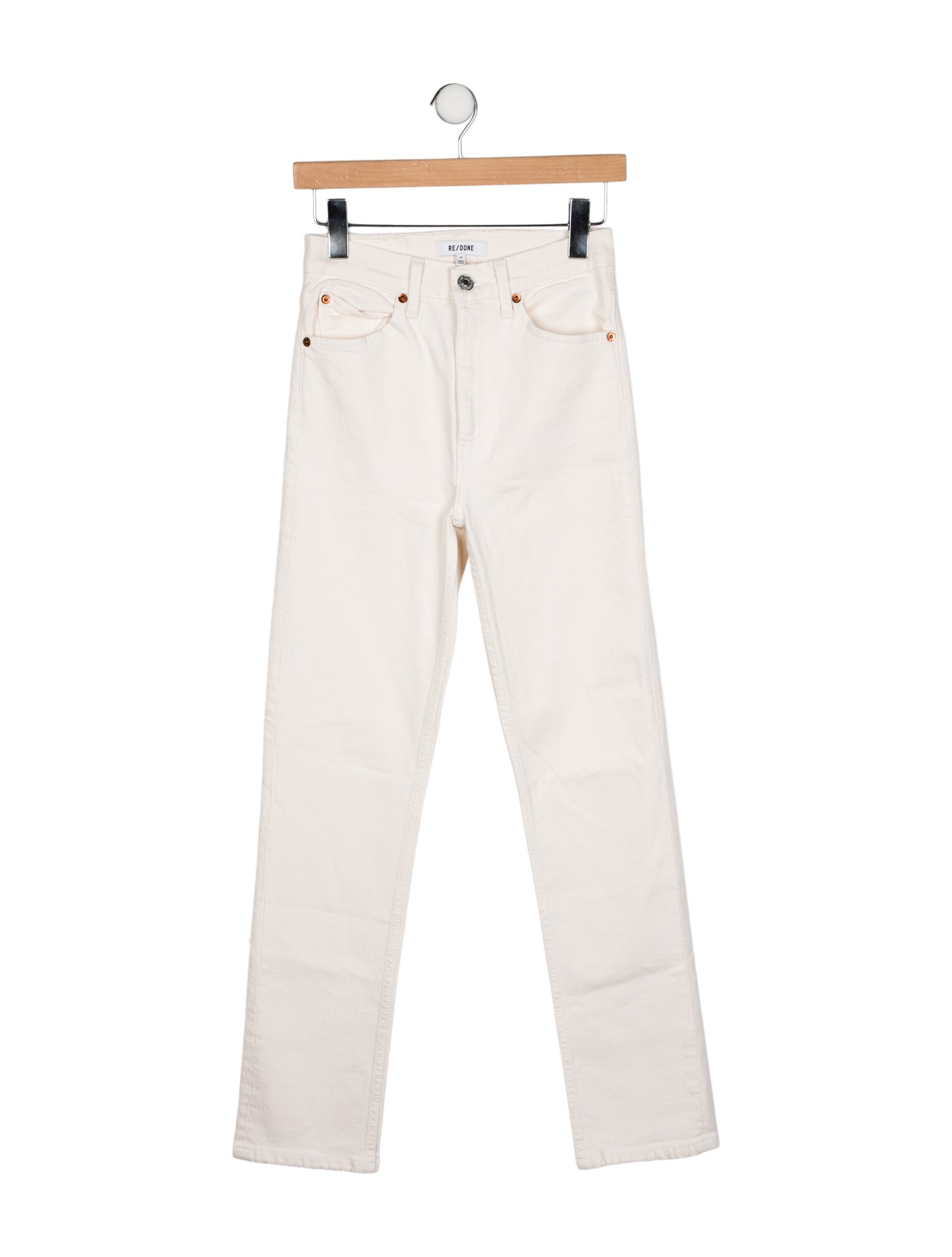 RE/DONE High-Rise Straight Leg Jeans