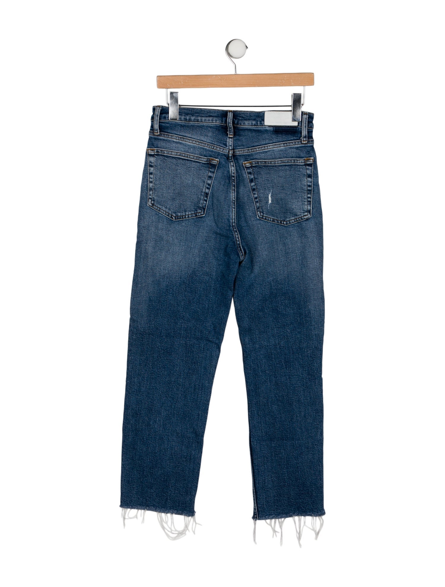 RE/DONE High-Rise Straight Leg Jeans