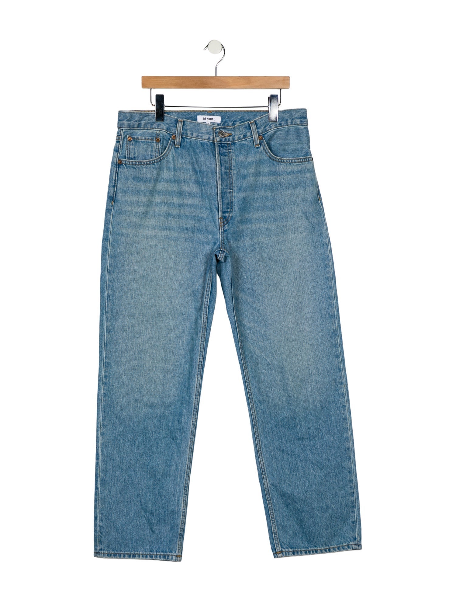 RE/DONE High-Rise Straight Leg Jeans w/ Tags