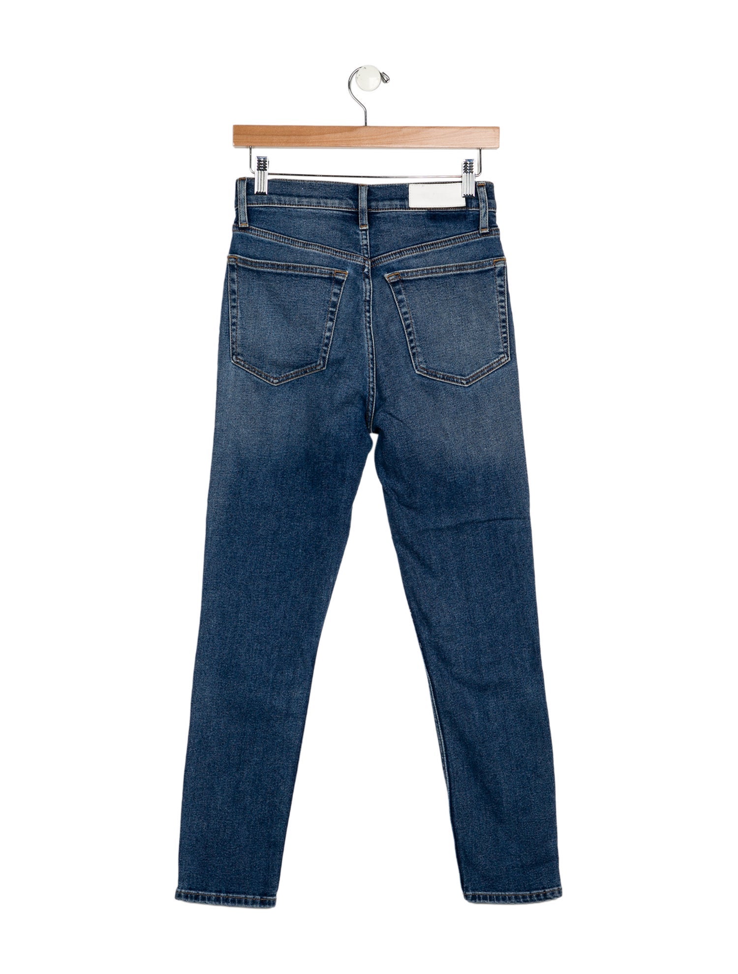 RE/DONE High-Rise Straight Leg Jeans