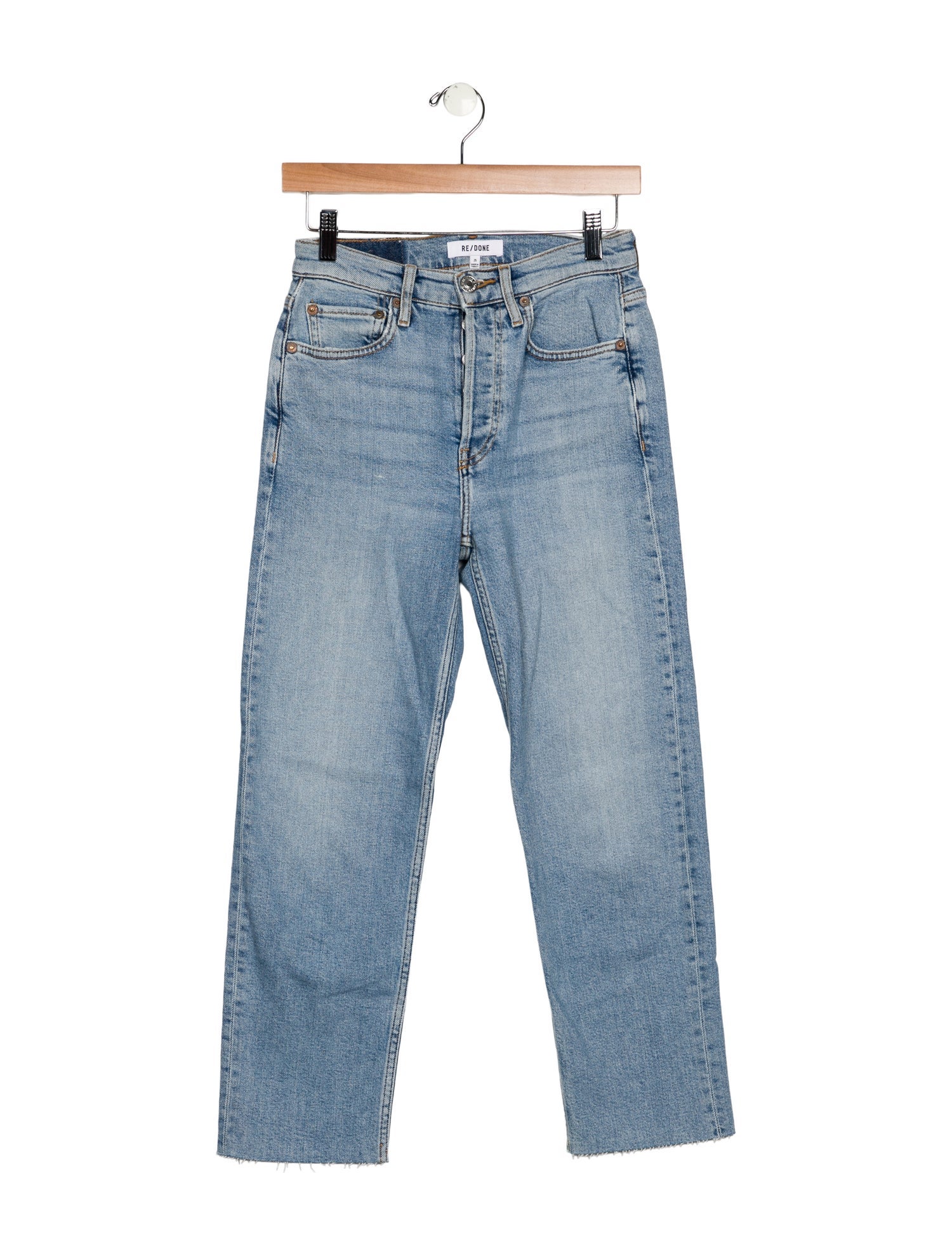 RE/DONE Mid-Rise Straight Leg Jeans