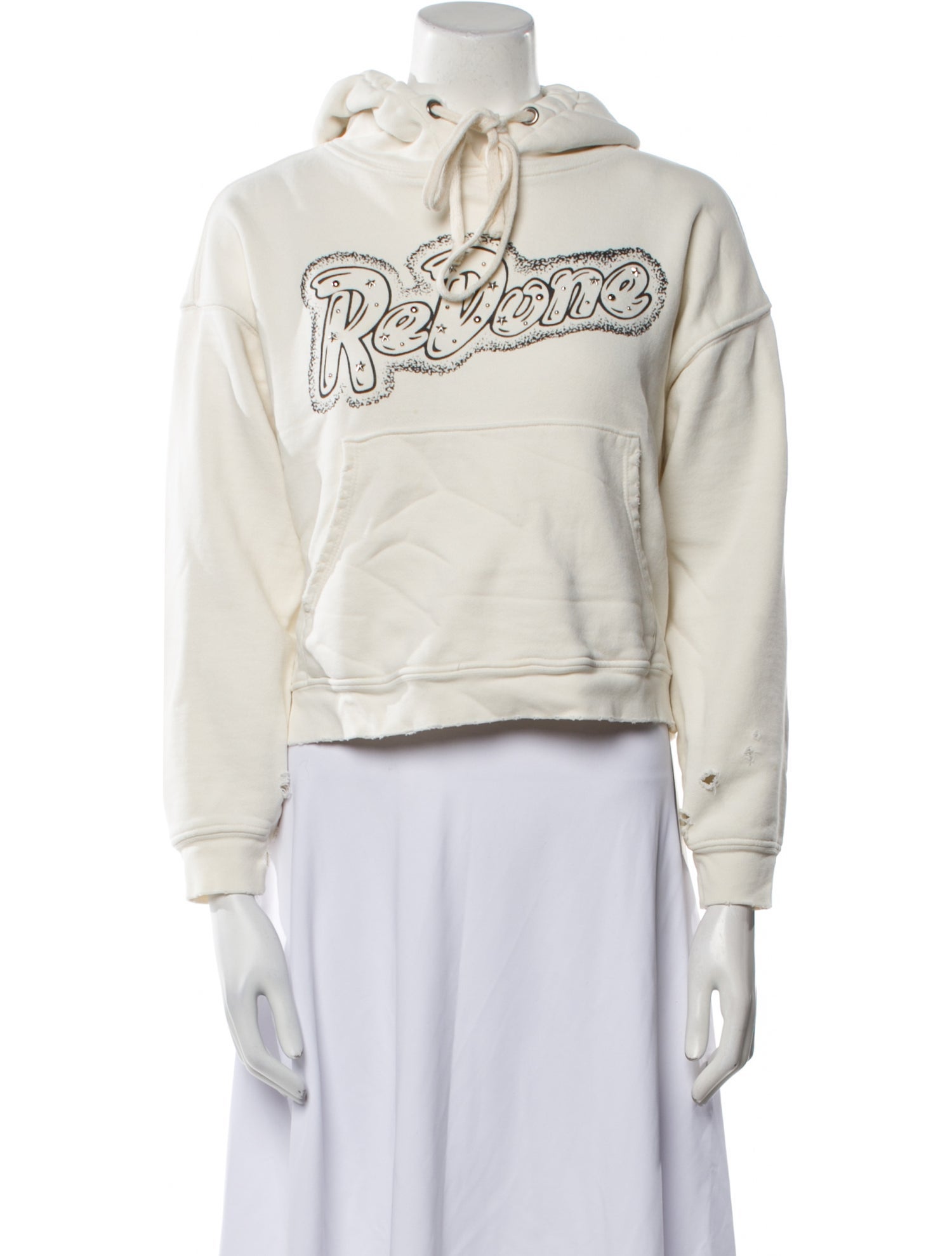 RE/DONE Graphic Print Crew Neck Sweatshirt