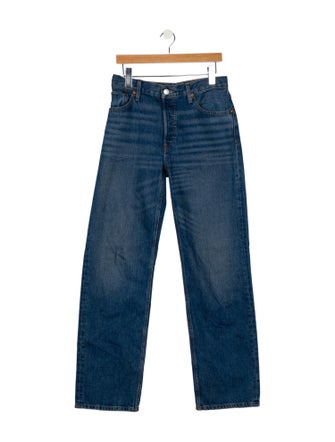 RE/DONE Mid-Rise Wide Leg Jeans