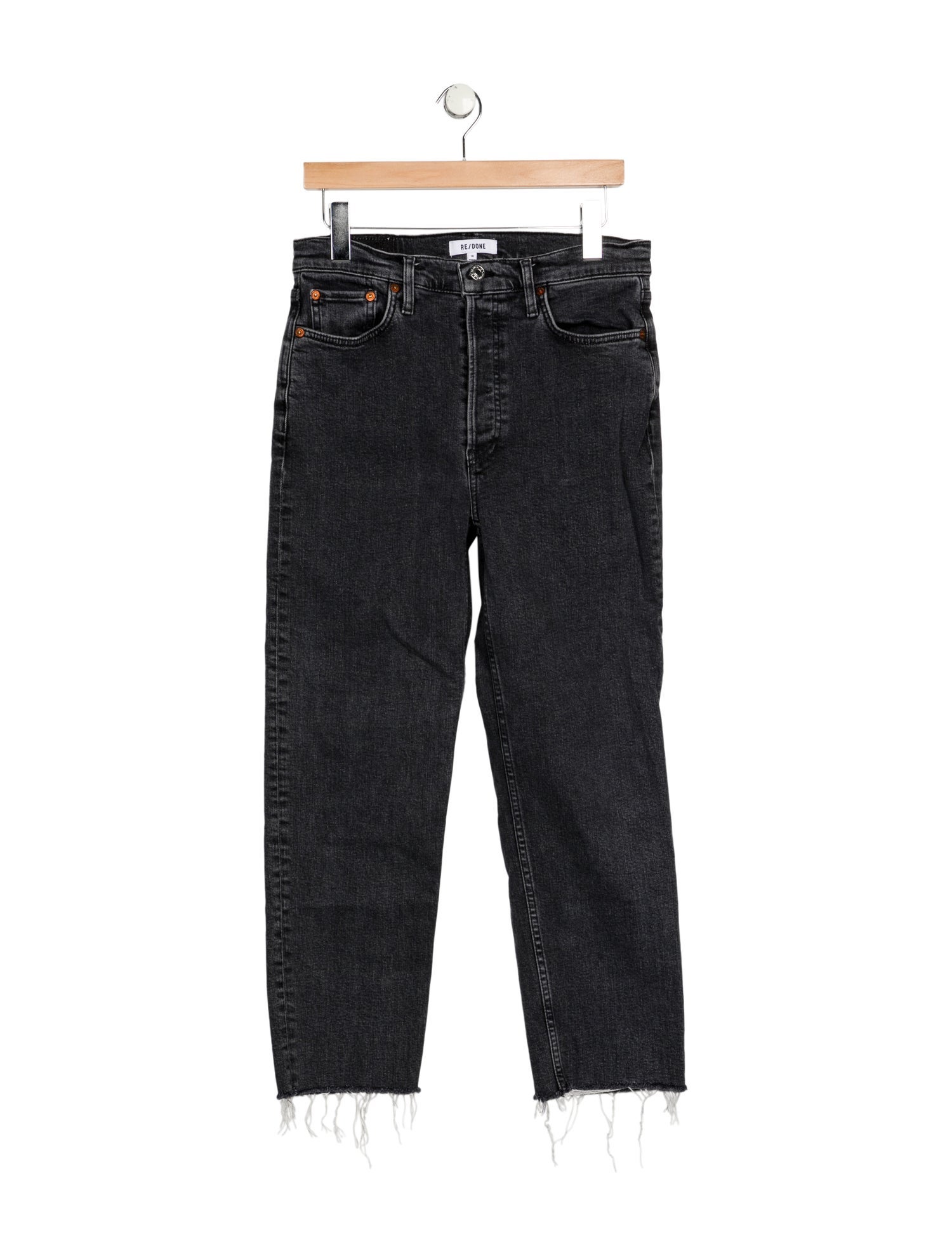 RE/DONE High-Rise Straight Leg Jeans