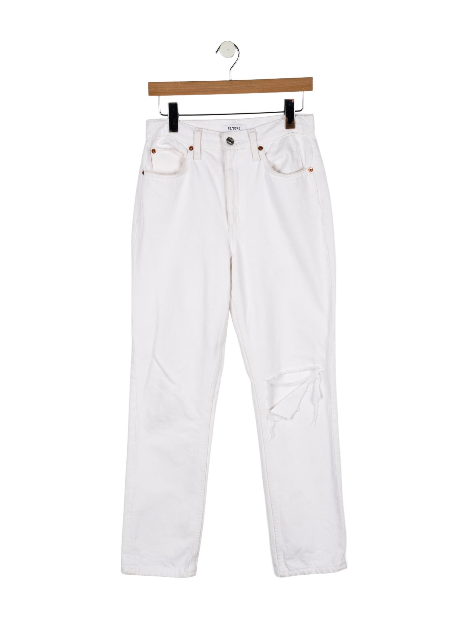 RE/DONE High-Rise Straight Leg Jeans