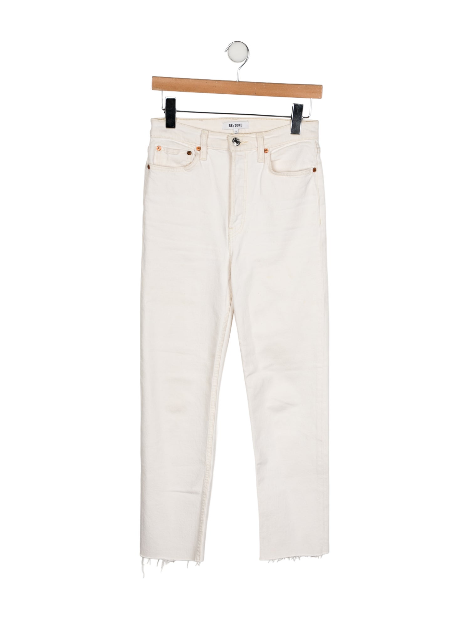 RE/DONE High-Rise Straight Leg Jeans