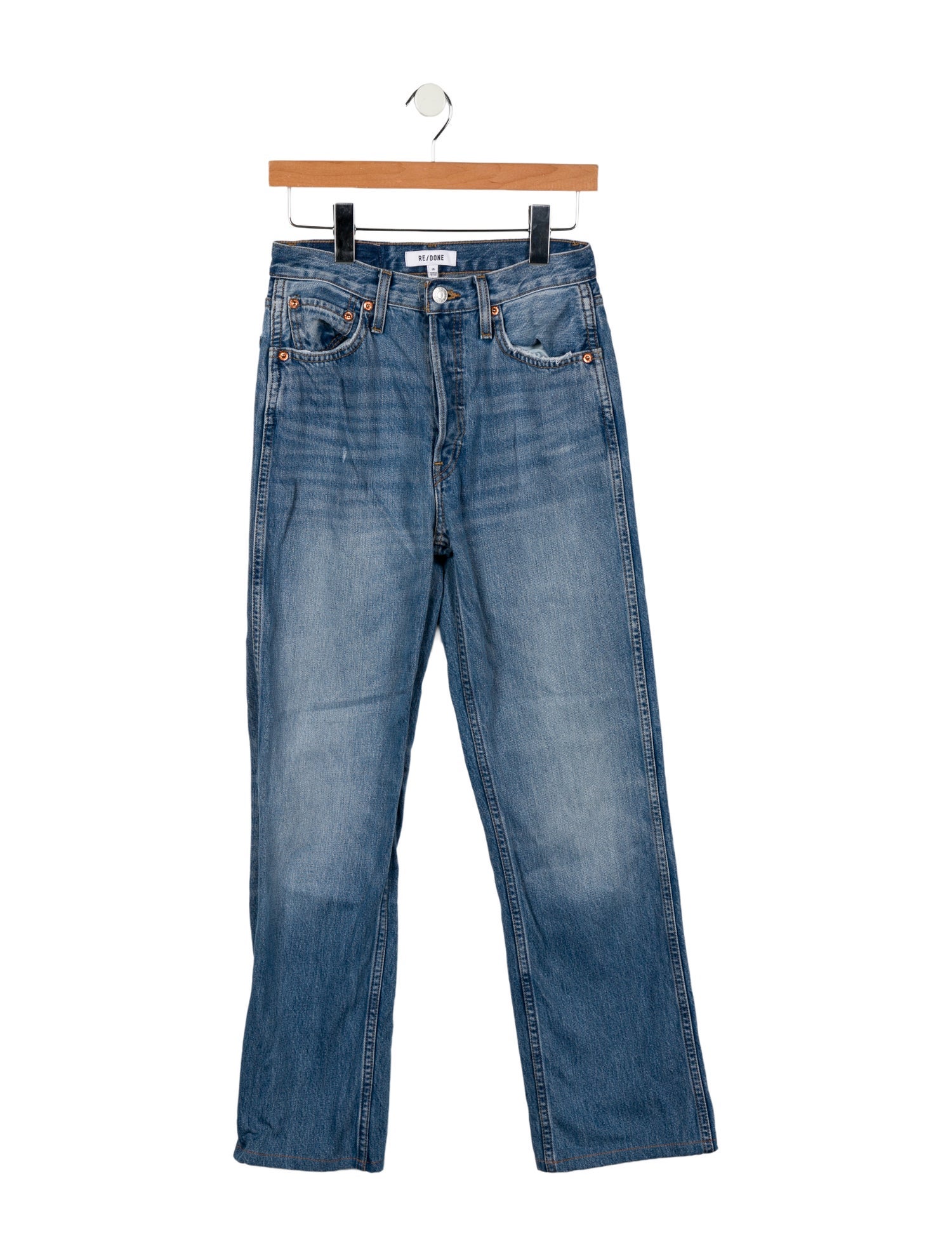 RE/DONE Mid-Rise Wide Leg Jeans