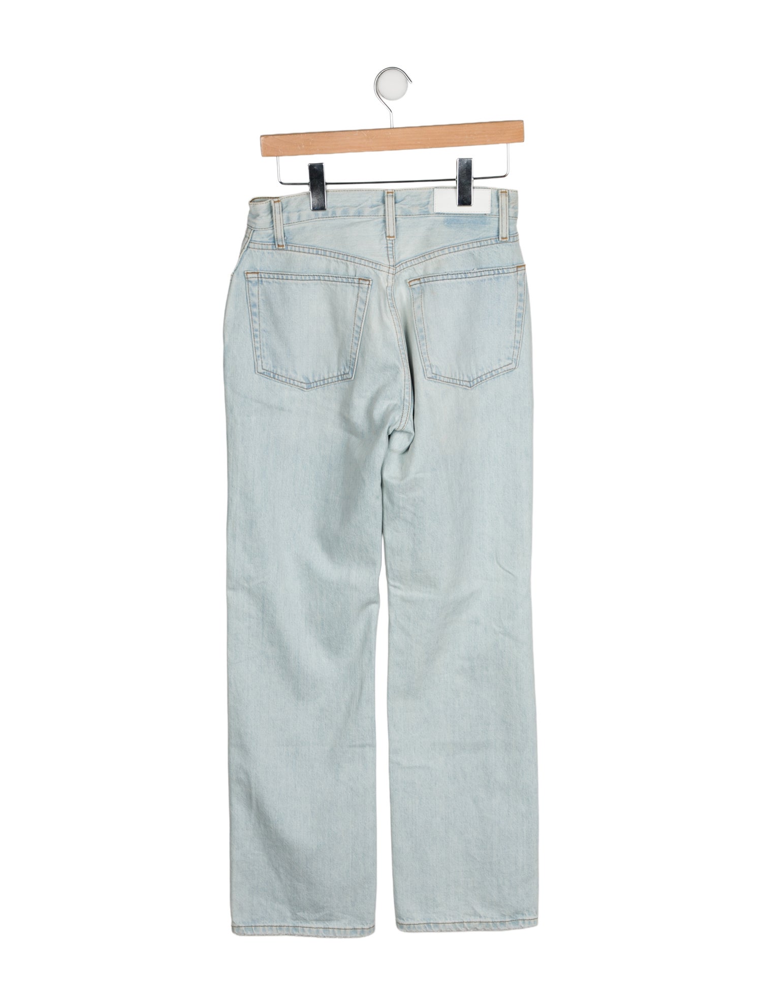 RE/DONE High-Rise Straight Leg Jeans