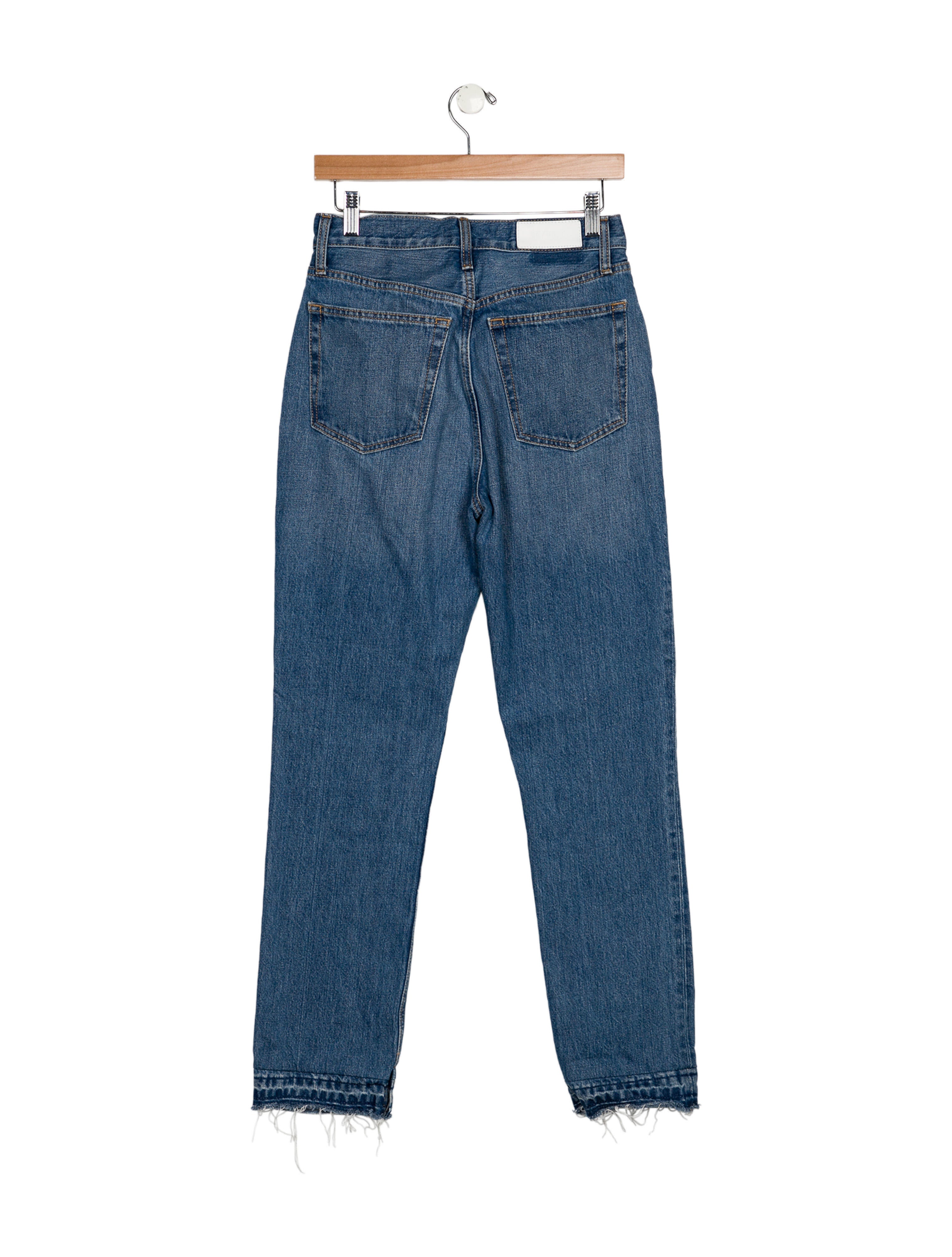 RE/DONE High-Rise Straight Leg Jeans