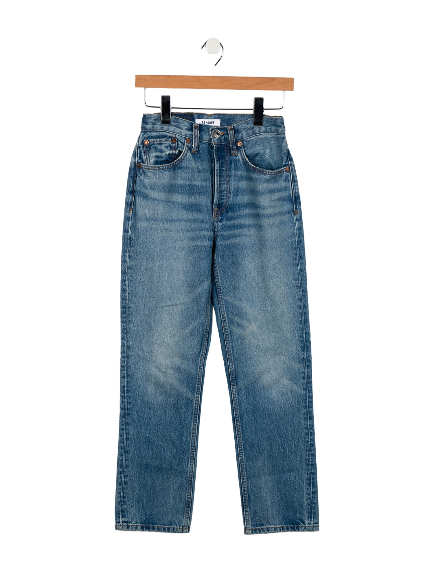 RE/DONE Mid-Rise Straight Leg Jeans