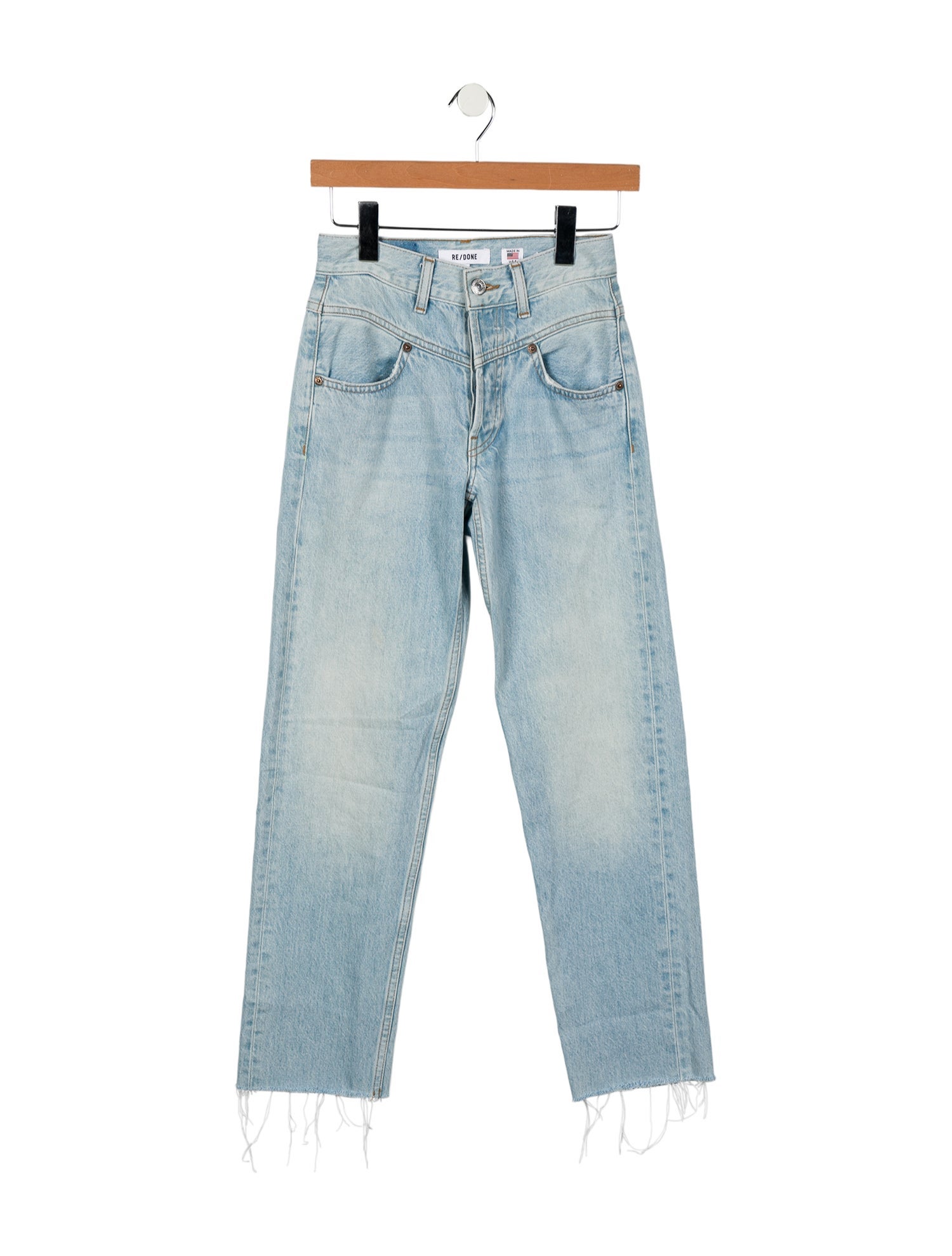 RE/DONE Mid-Rise Straight Leg Jeans