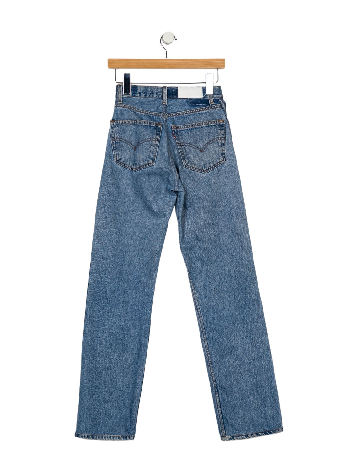 RE/DONE Mid-Rise Straight Leg Jeans