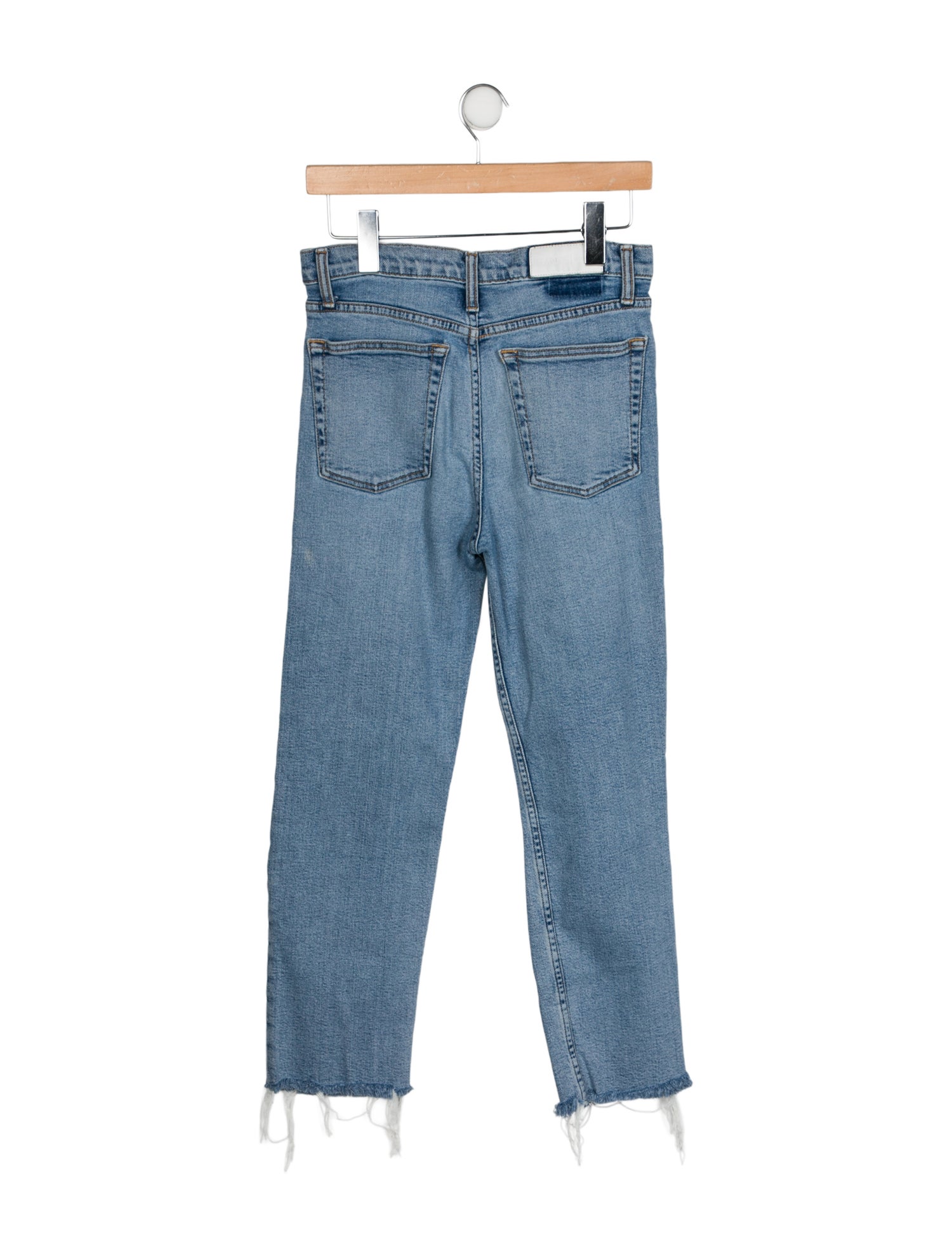 RE/DONE High-Rise Straight Leg Jeans