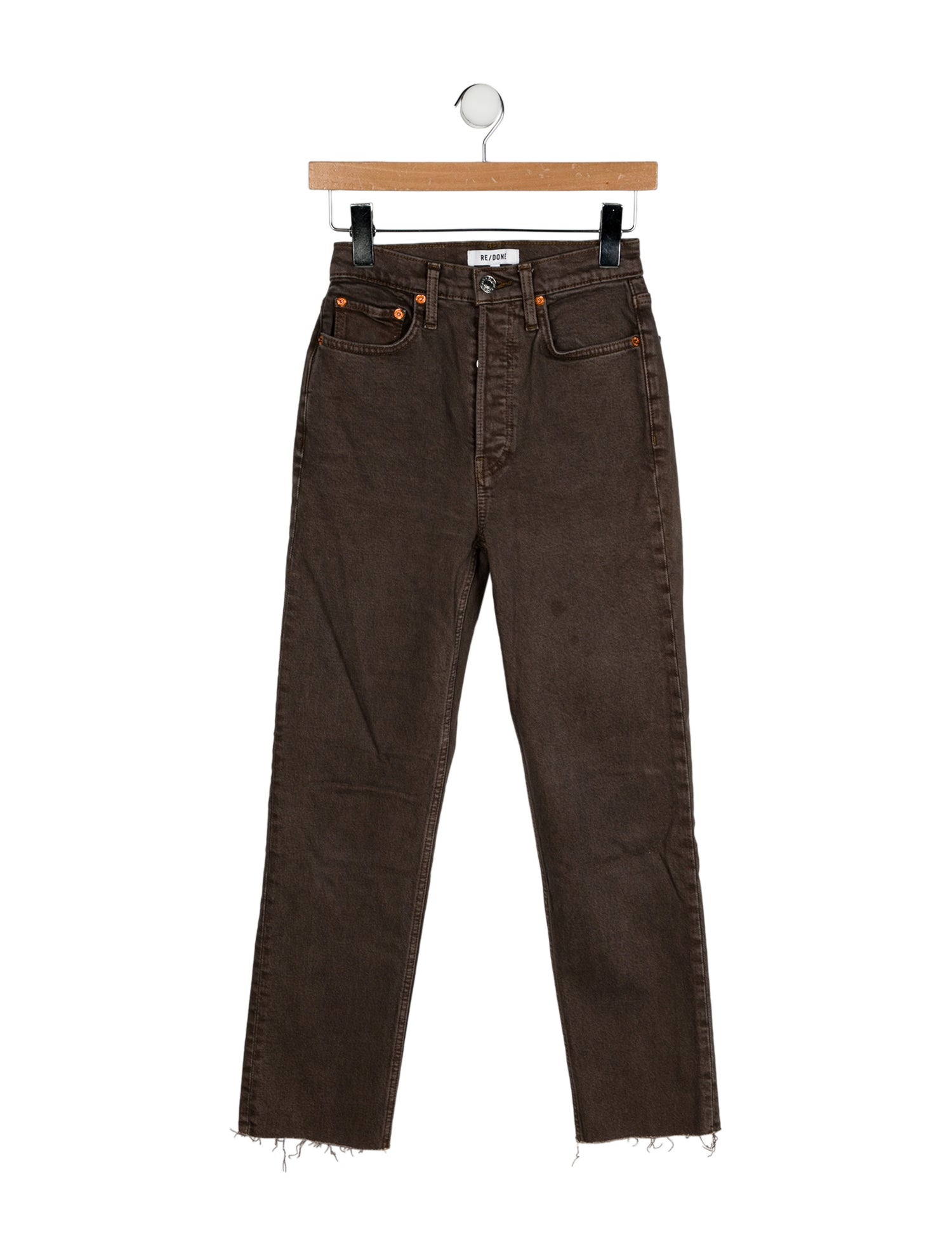 RE/DONE High-Rise Straight Leg Jeans