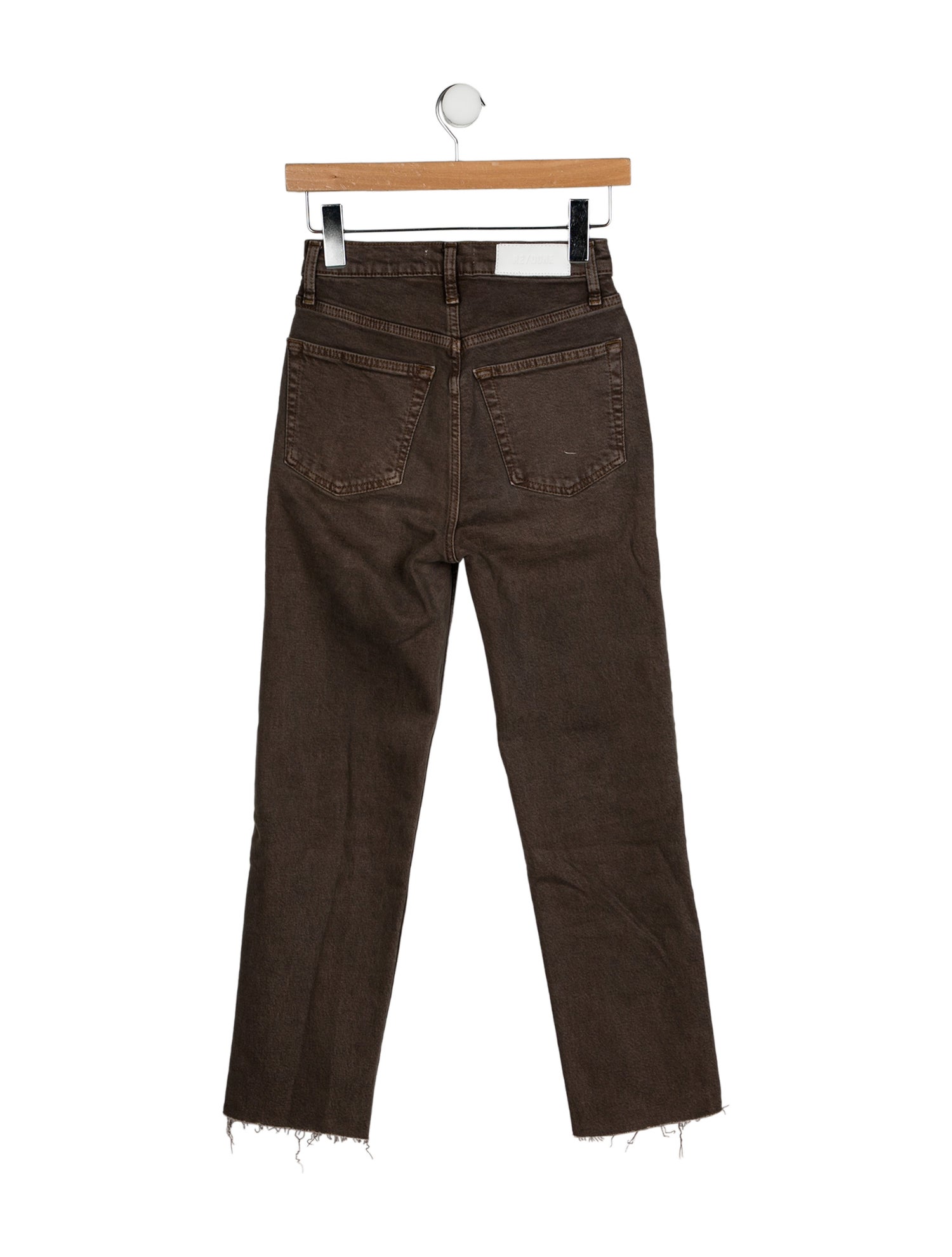 RE/DONE High-Rise Straight Leg Jeans