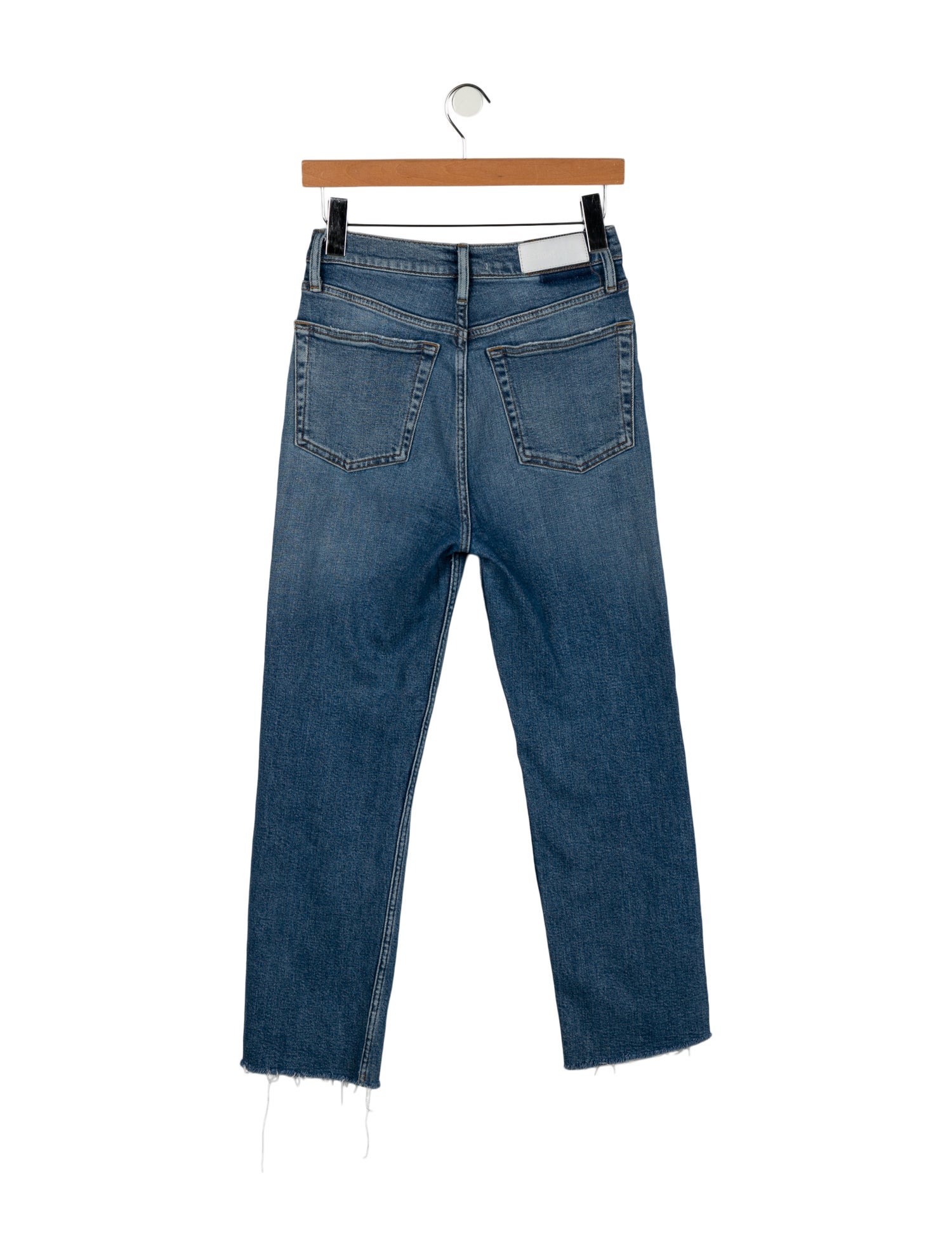 RE/DONE High-Rise Straight Leg Jeans