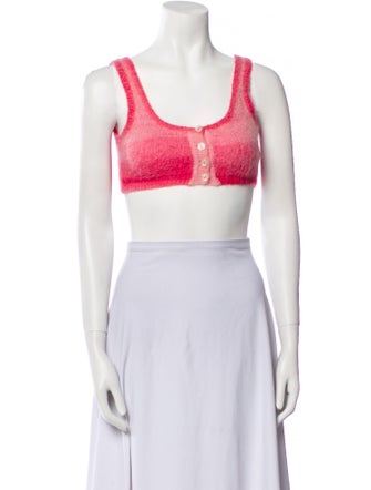 RE/DONE Scoop Neck Sleeveless Crop Top