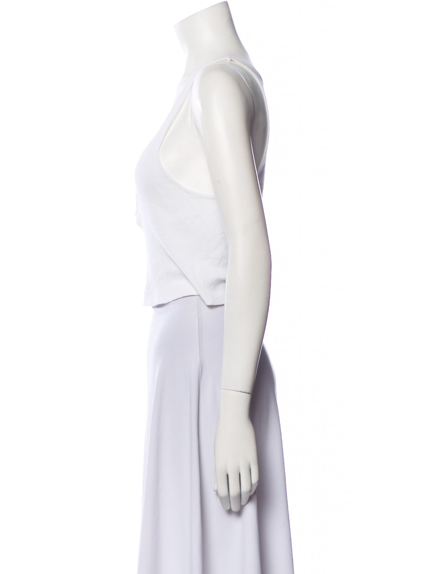 RE/DONE Scoop Neck Sleeveless Crop Top