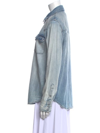 RE/DONE Long Sleeve Button-Up Top