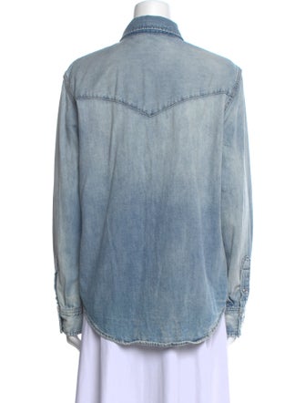 RE/DONE Long Sleeve Button-Up Top