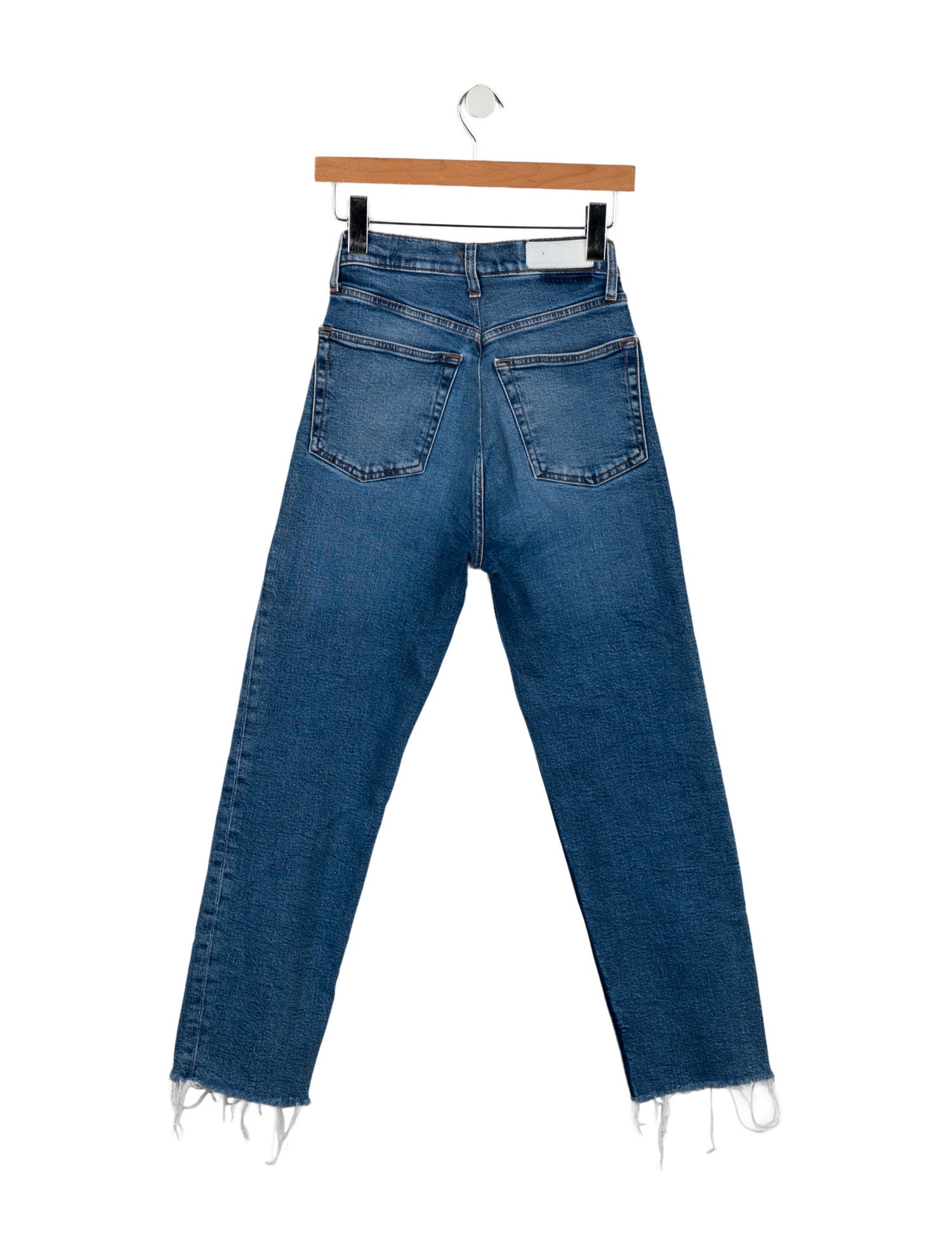 RE/DONE High-Rise Straight Leg Jeans