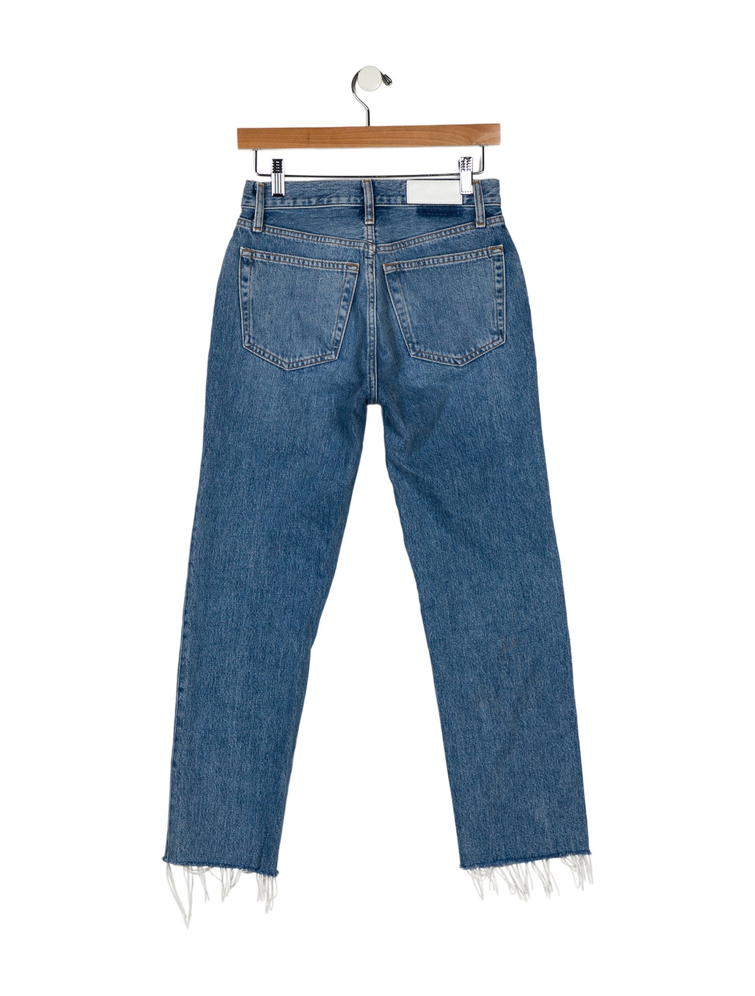 RE/DONE High-Rise Straight Leg Jeans