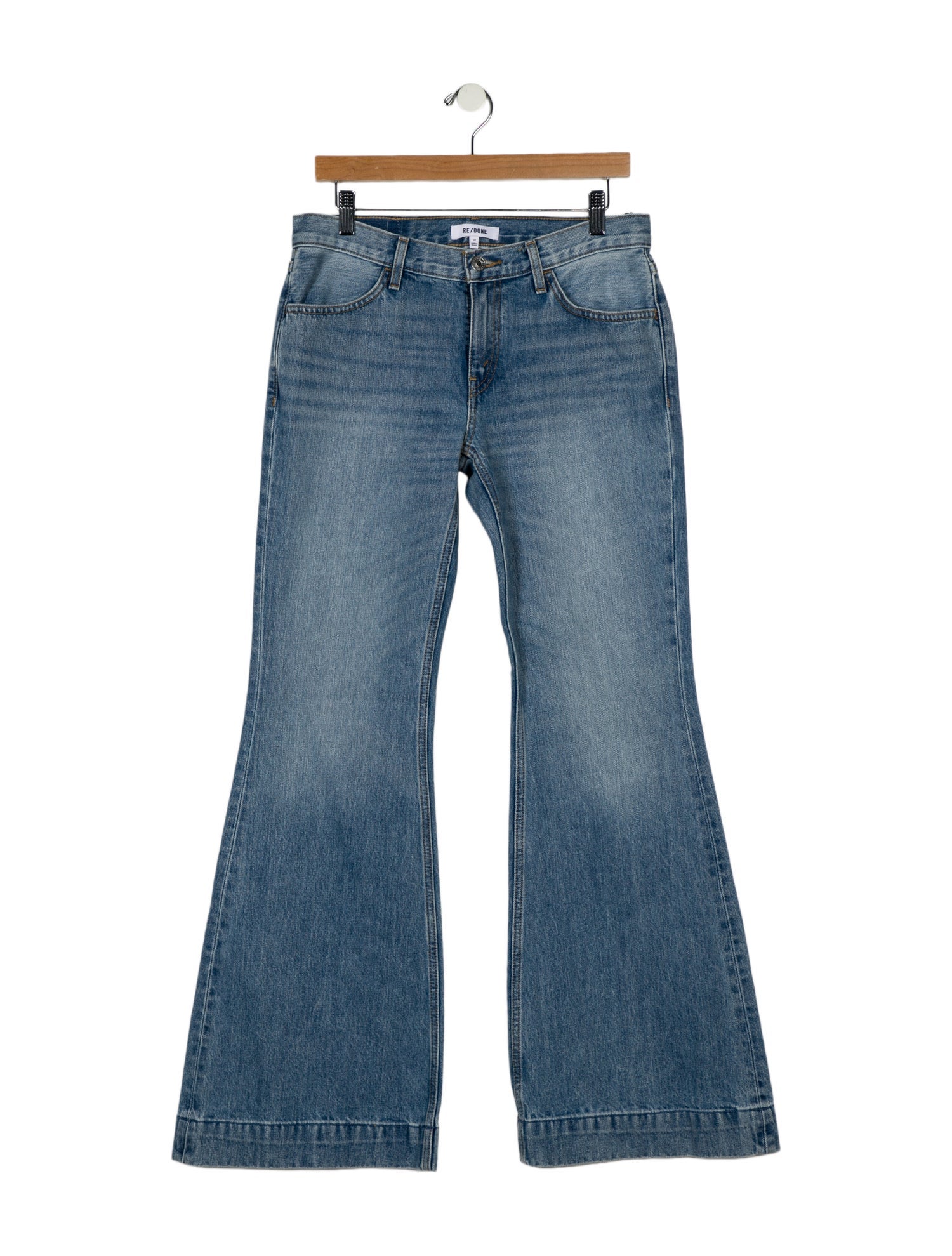 RE/DONE Mid-Rise Wide Leg Jeans w/ Tags