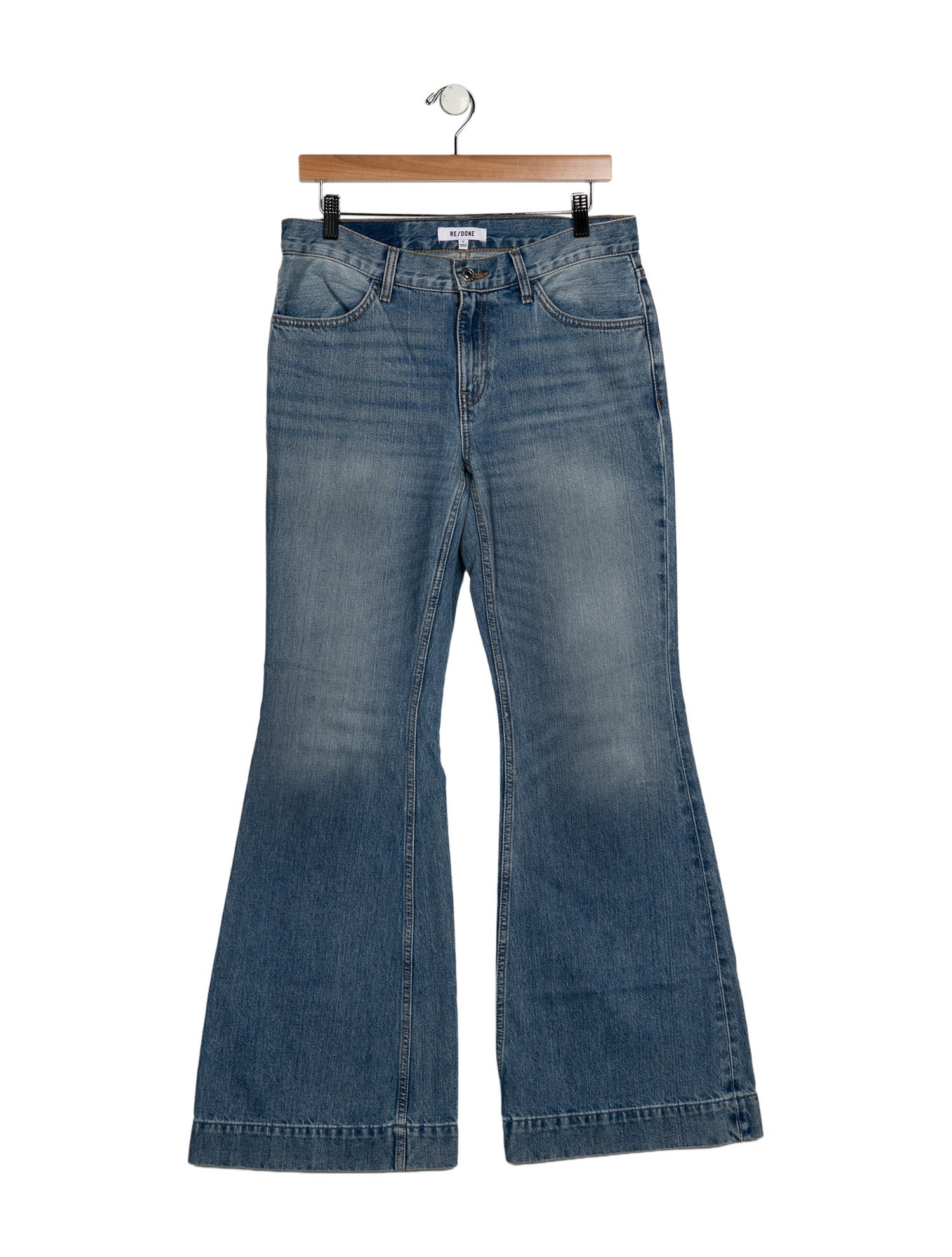 RE/DONE Mid-Rise Wide Leg Jeans