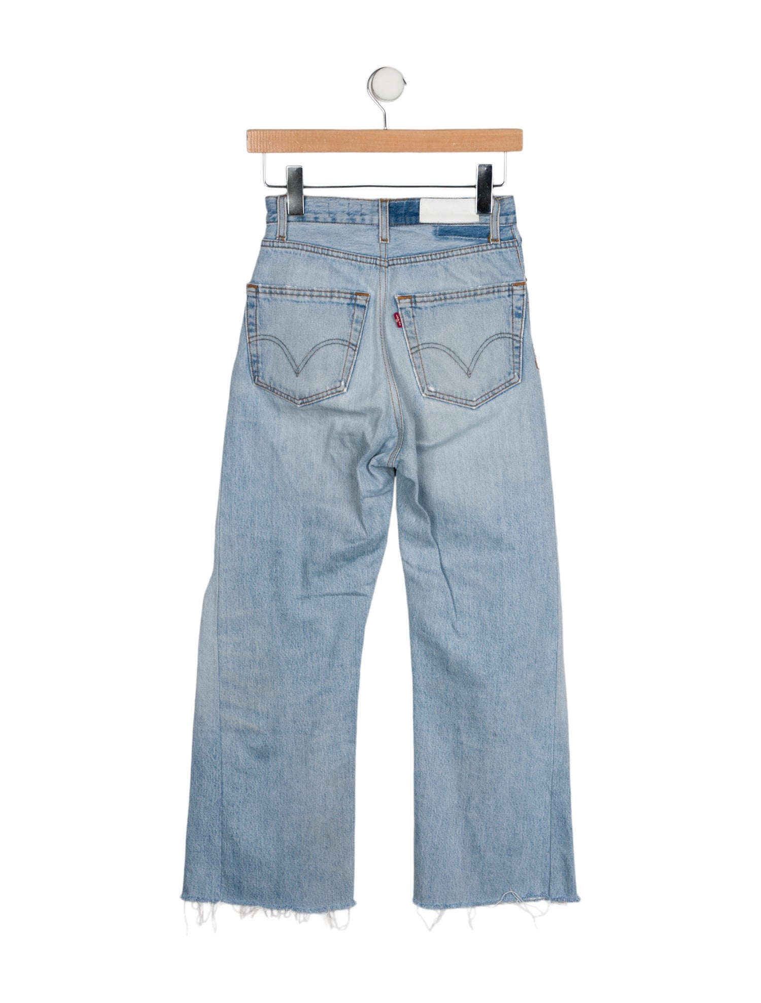 Re/Done X Levis Mid-Rise Wide Leg Jeans