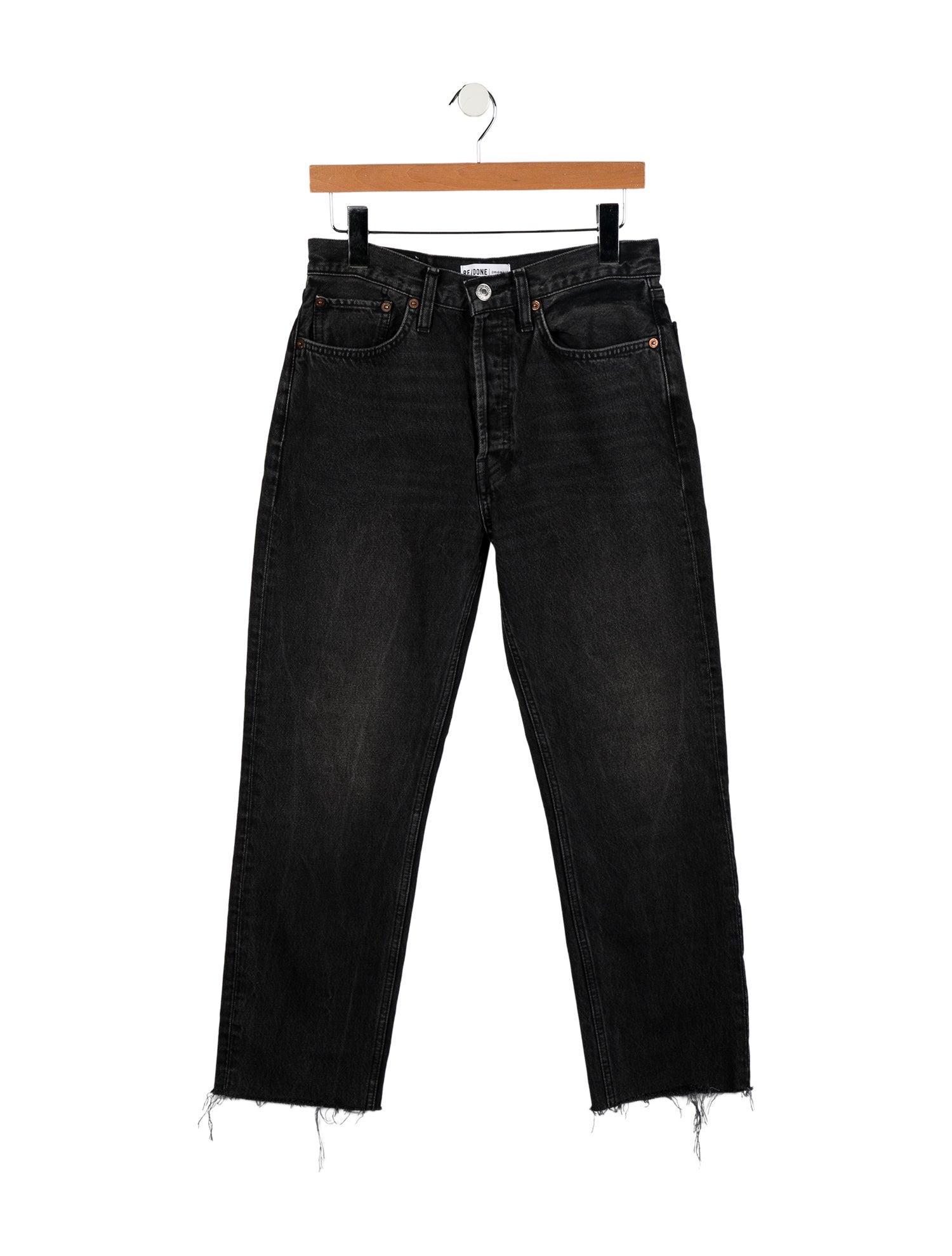 RE/DONE High-Rise Straight Leg Jeans