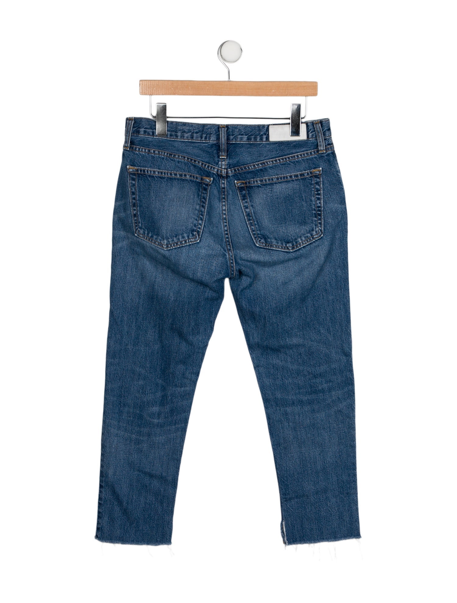RE/DONE Mid-Rise Straight Leg Jeans