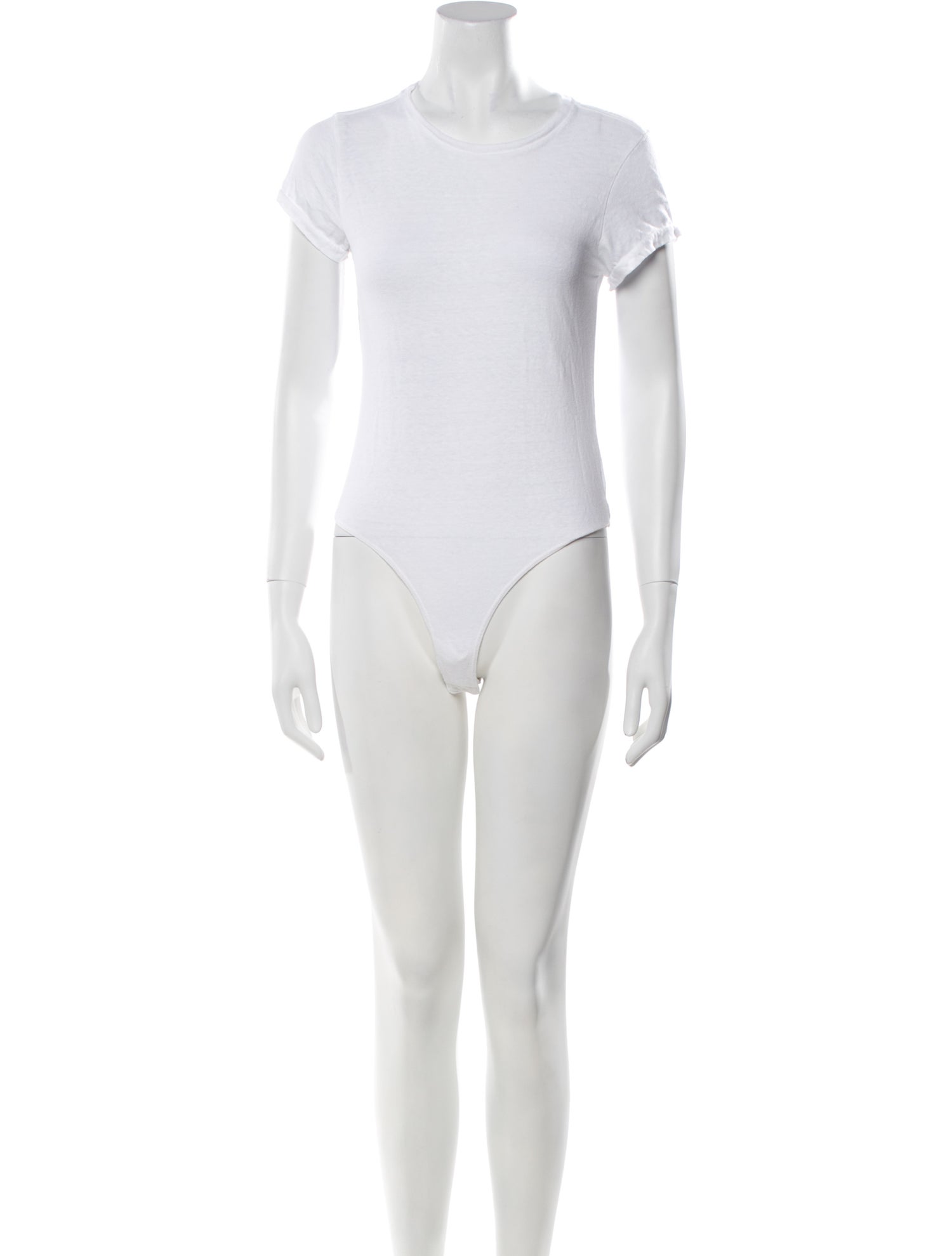 RE/DONE Crew Neck Short Sleeve Bodysuit