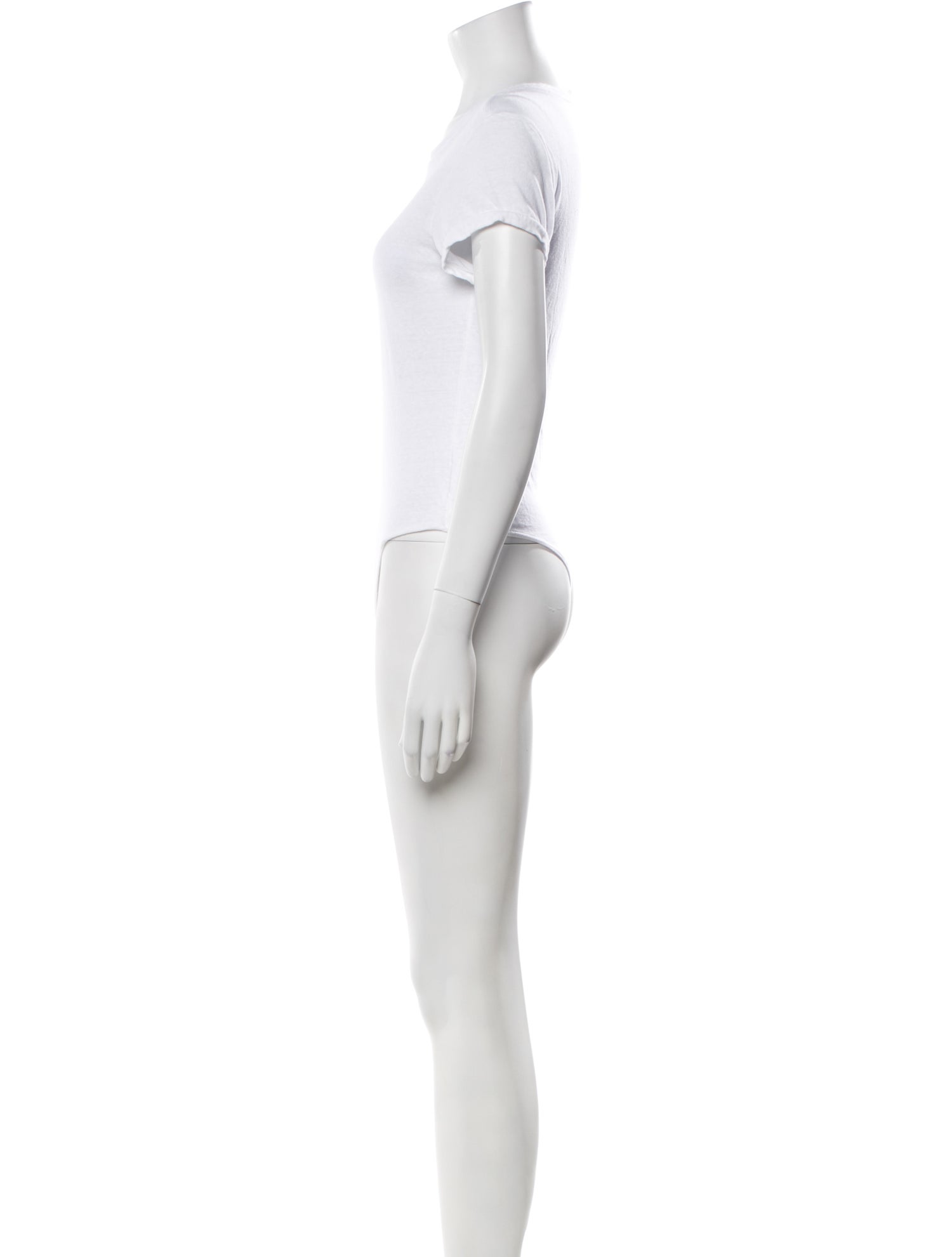 RE/DONE Crew Neck Short Sleeve Bodysuit