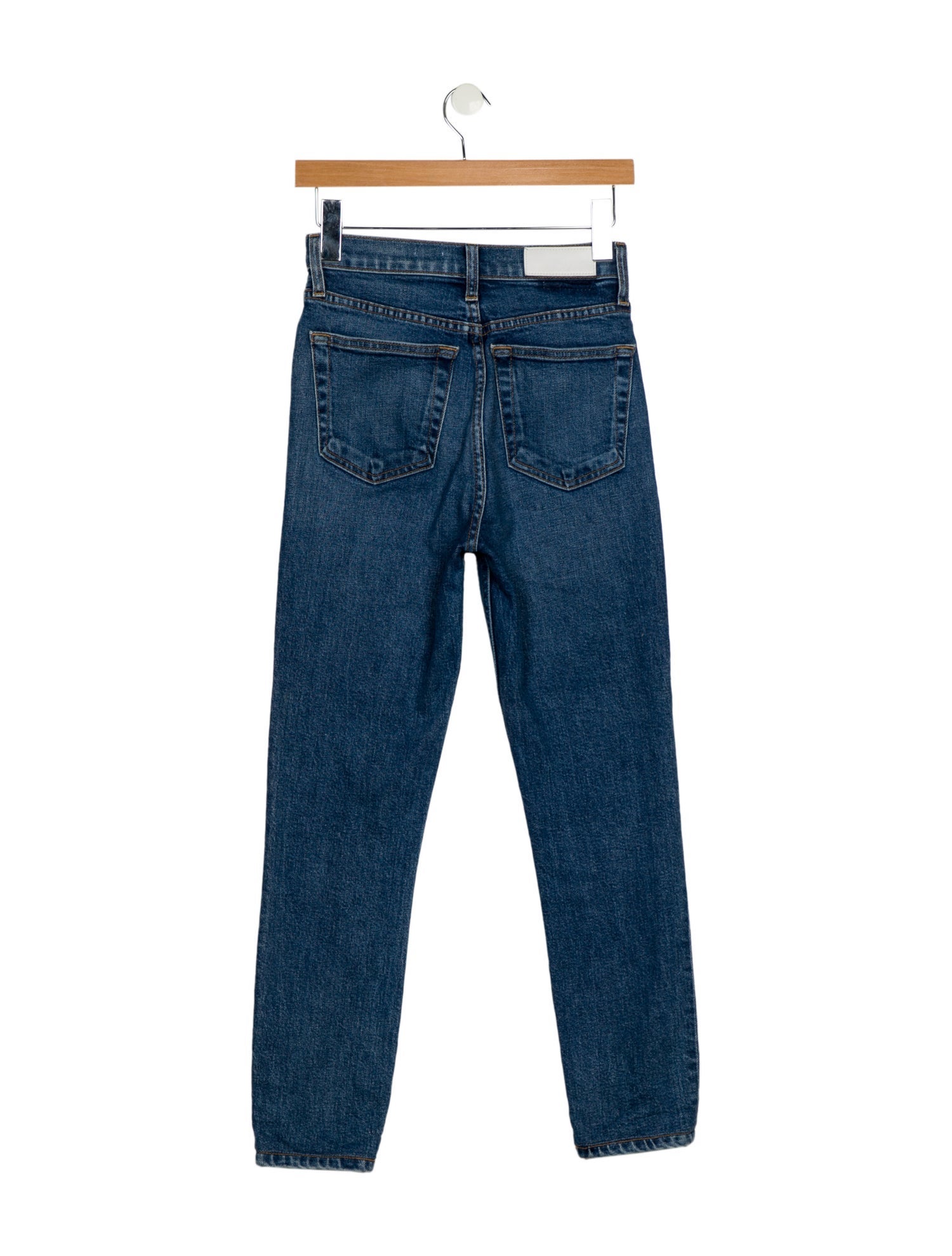 RE/DONE High-Rise Straight Leg Jeans