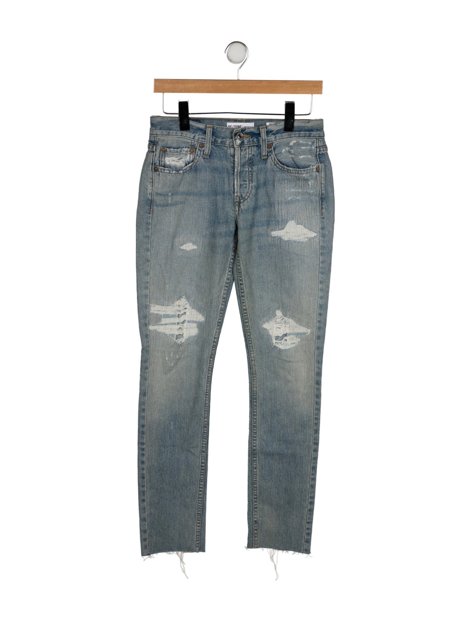 RE/DONE Mid-Rise Straight Leg Jeans