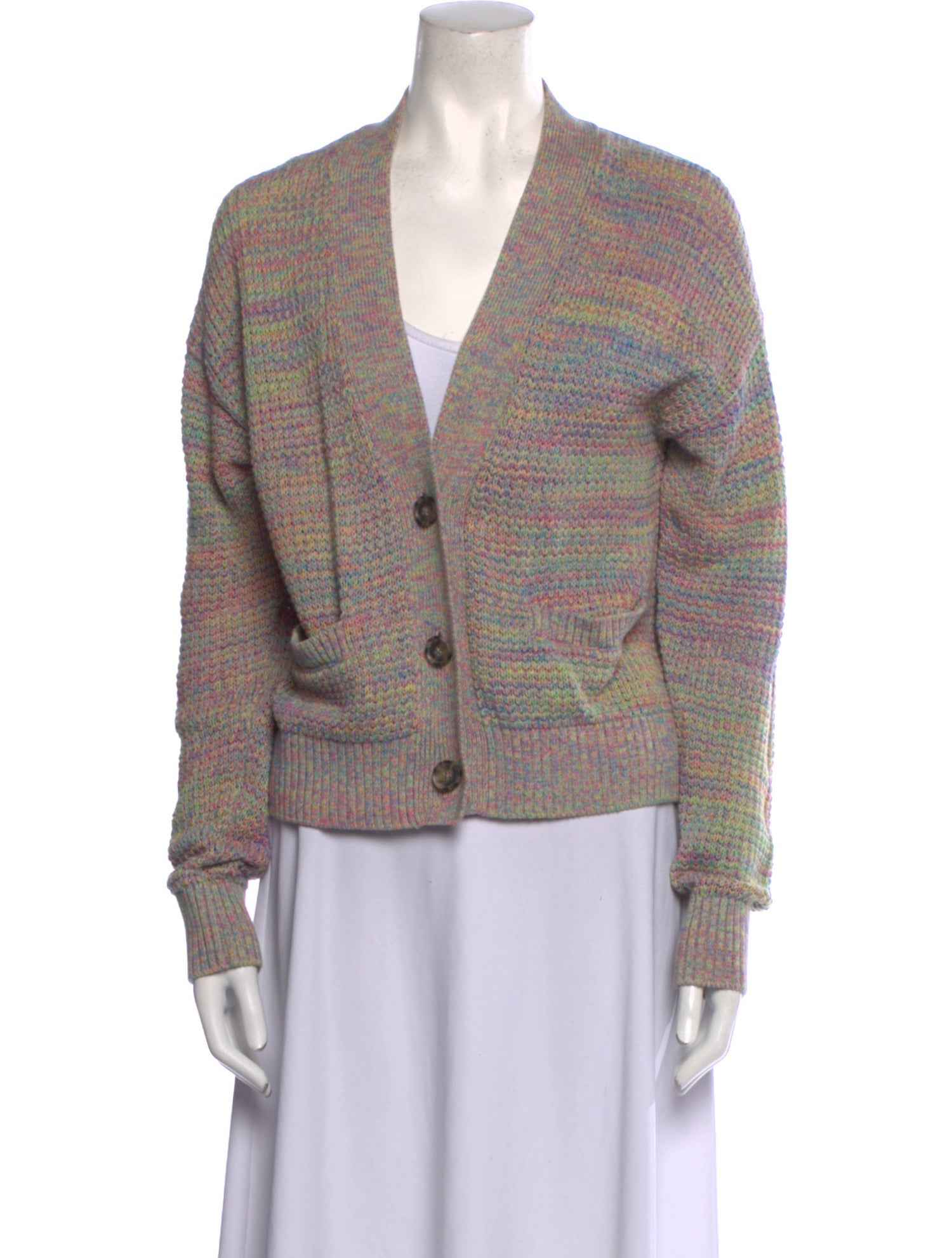 RE/DONE Striped V-Neck Sweater