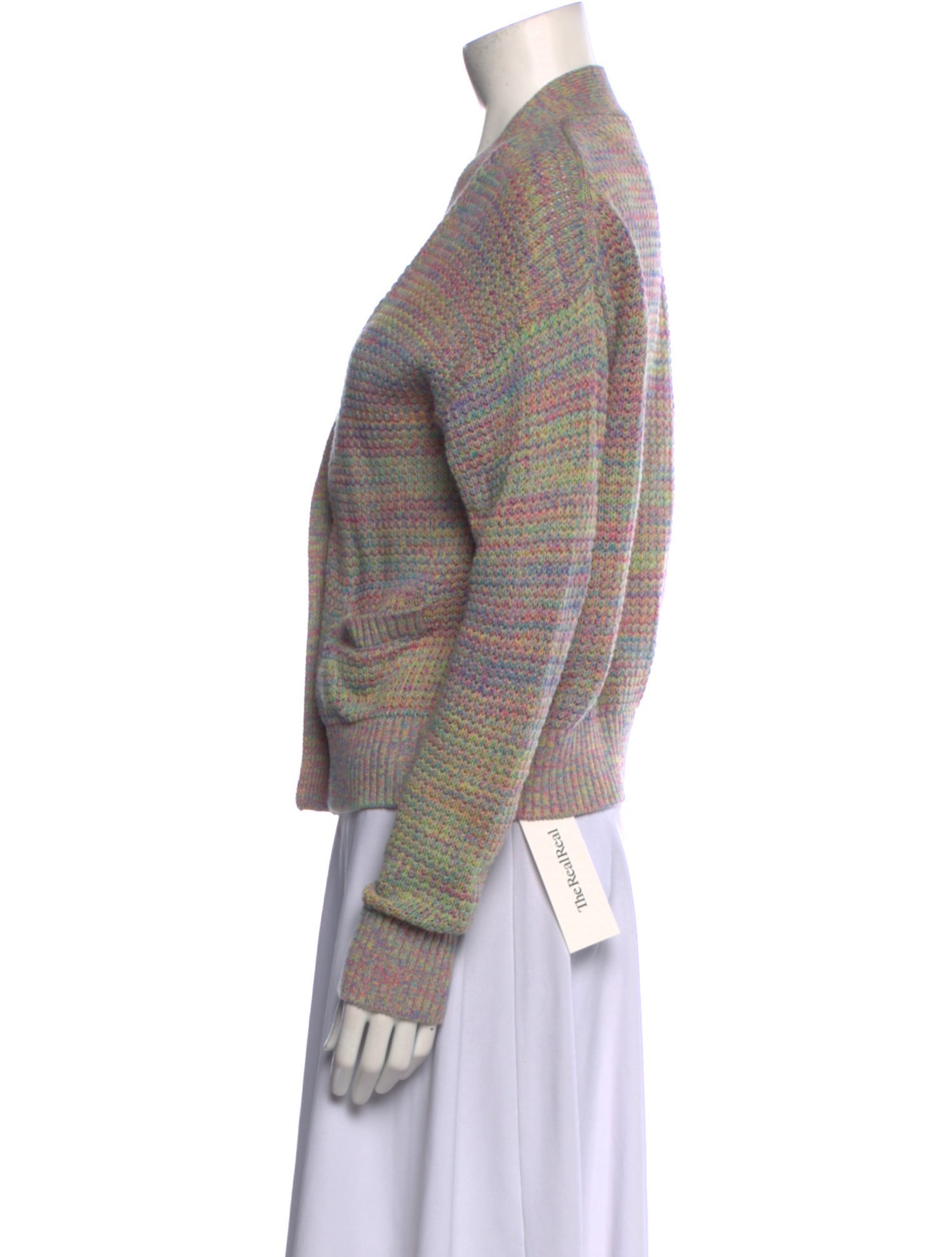 RE/DONE Striped V-Neck Sweater