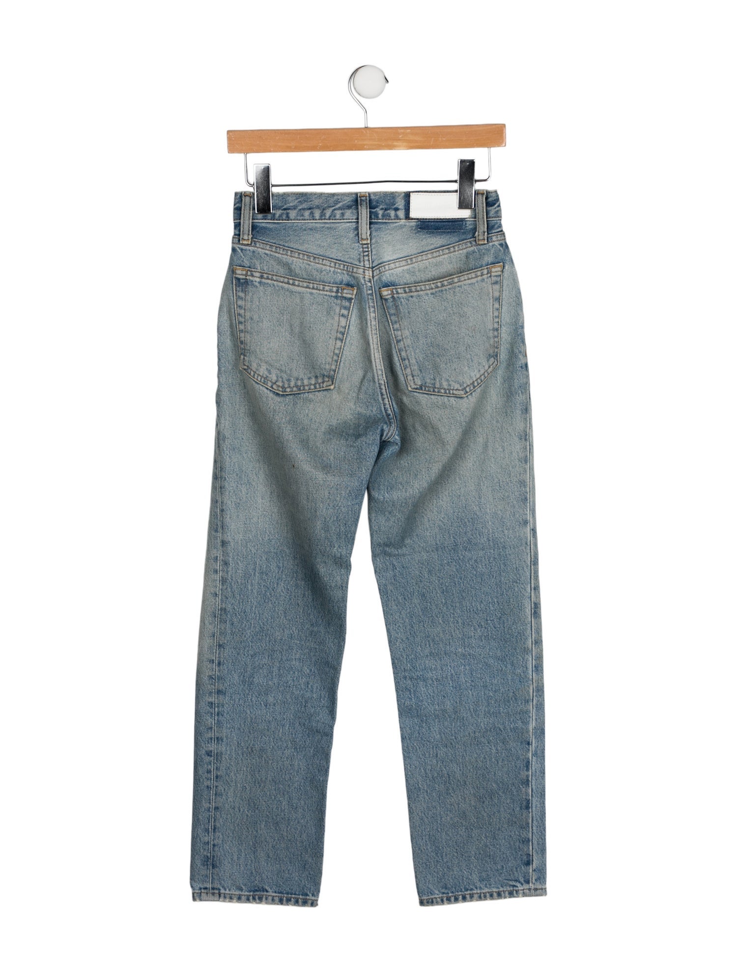 RE/DONE Mid-Rise Straight Leg Jeans