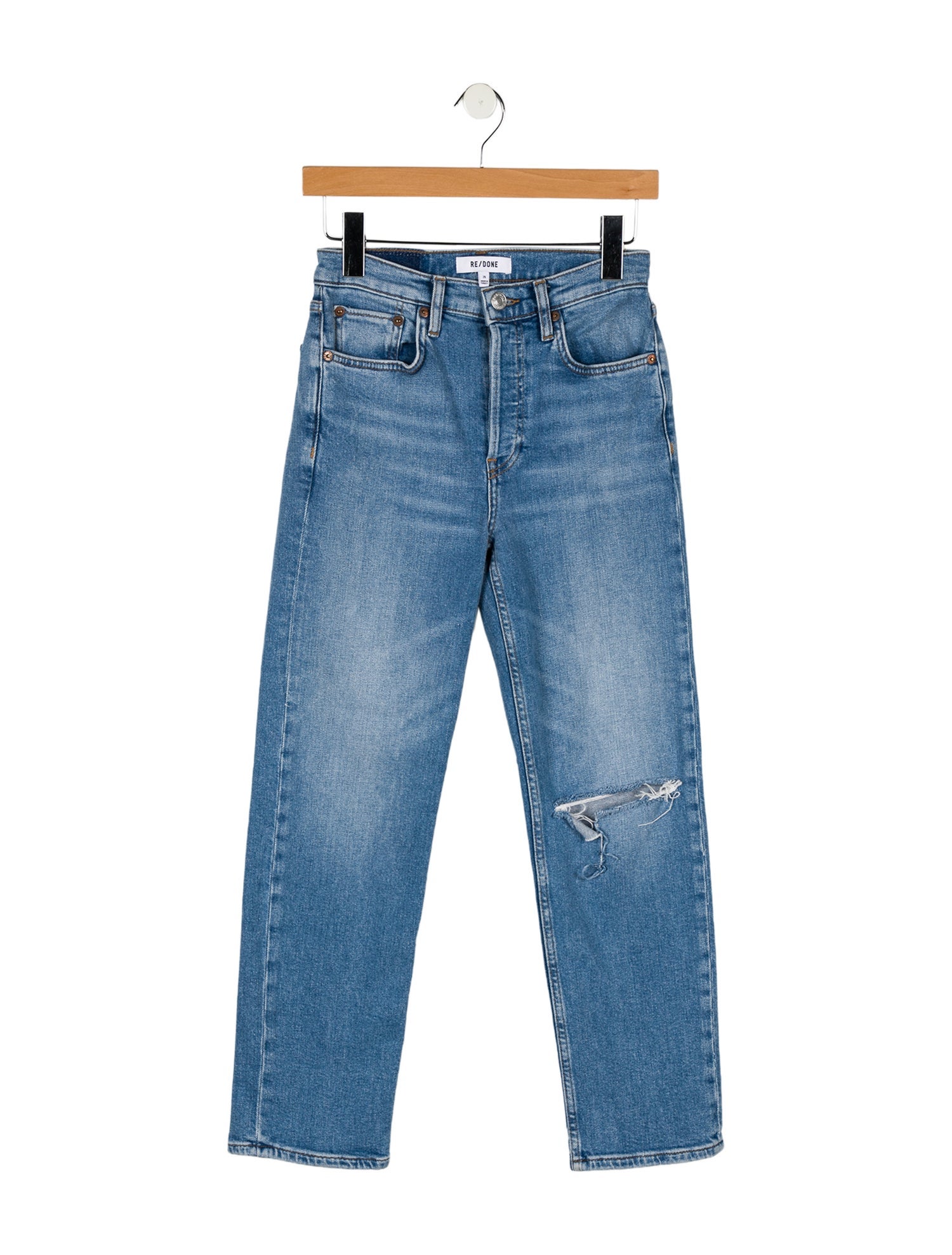 RE/DONE Mid-Rise Straight Leg Jeans
