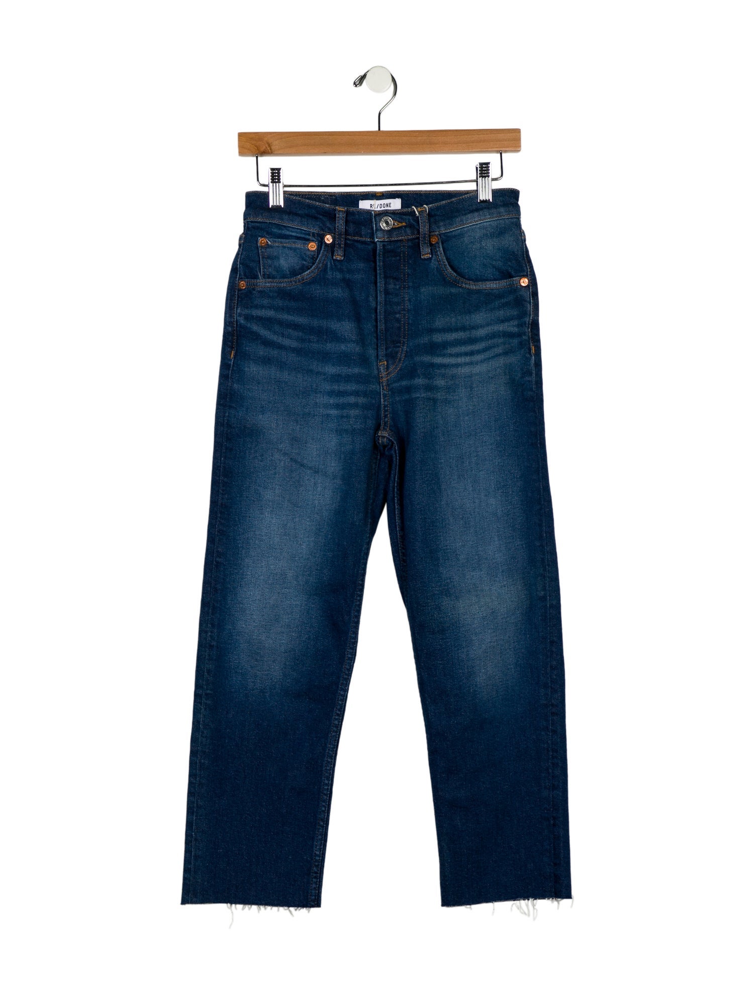 RE/DONE High-Rise Straight Leg Jeans w/ Tags