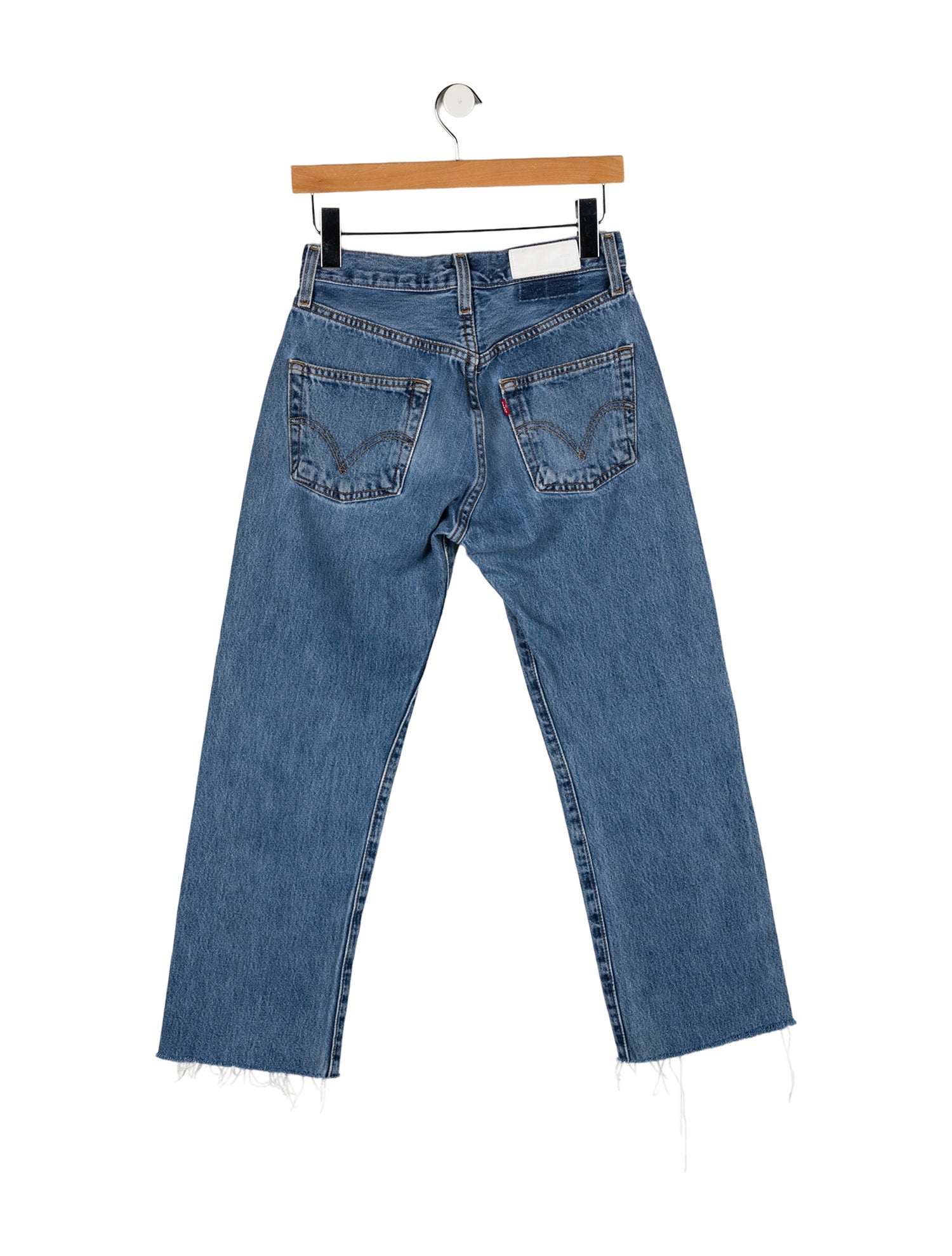 RE/DONE Mid-Rise Straight Leg Jeans