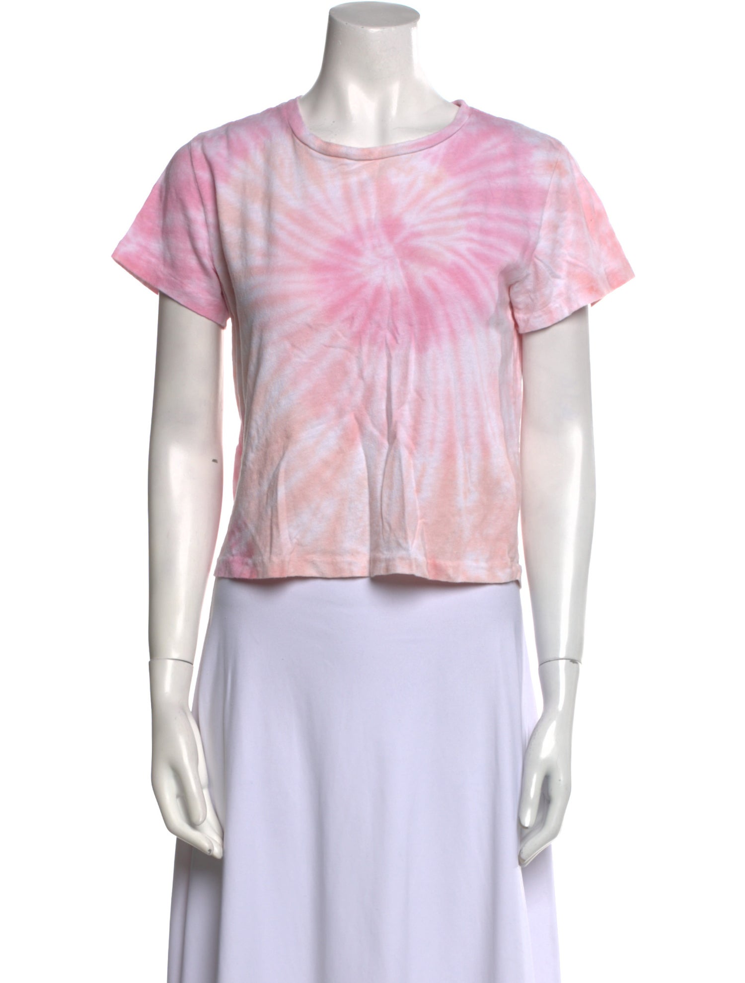 RE/DONE Tie-Dye Print Bateau Neckline T-Shirt