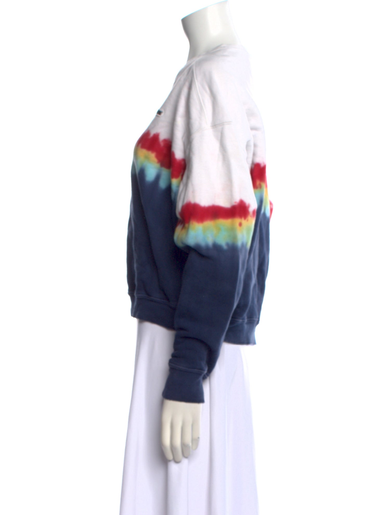 RE/DONE Tie-Dye Print Crew Neck Sweatshirt